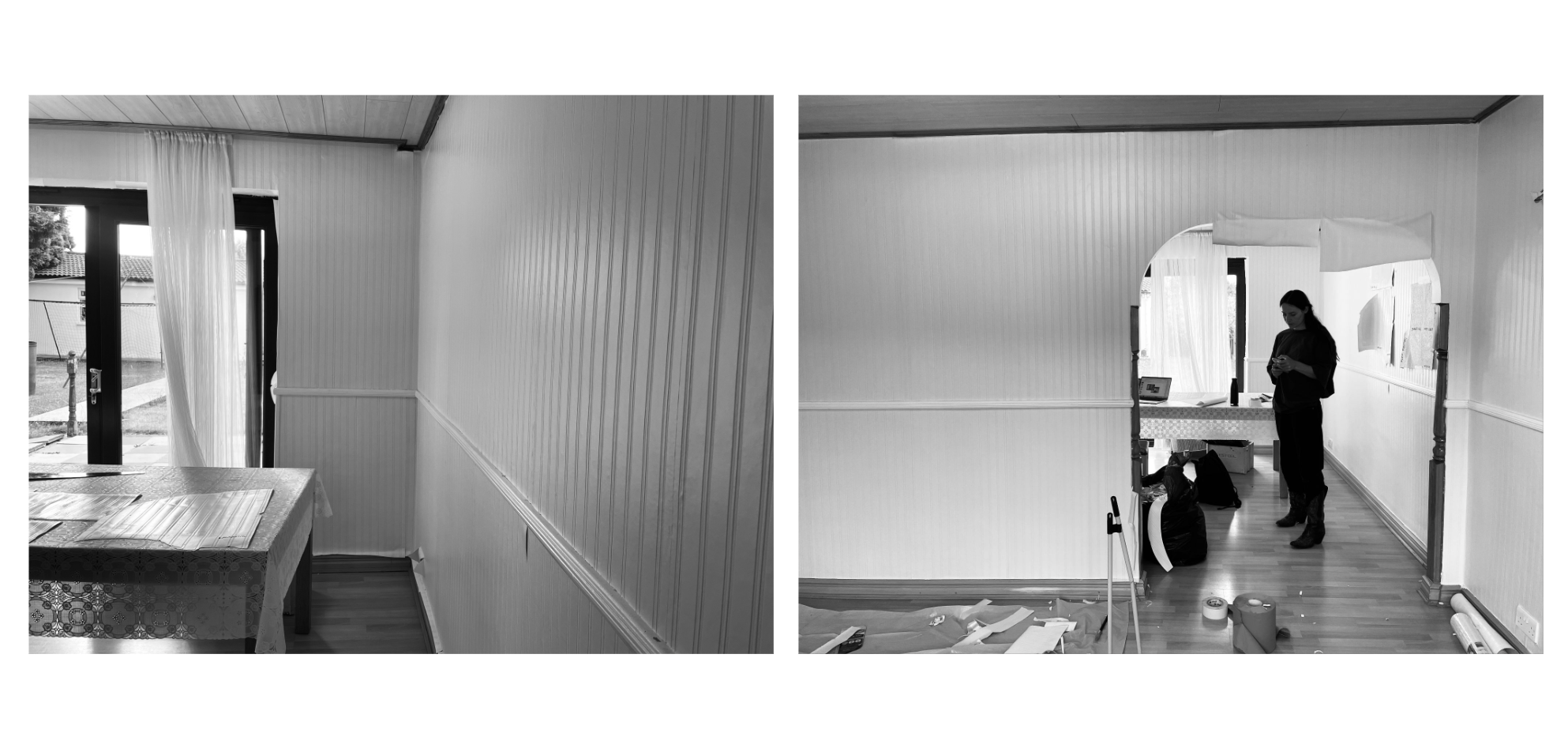 Set Dressing: Wallpaper install 