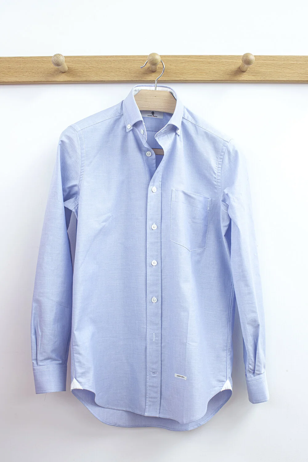 CHEMISETTE COL CUBAIN SKY BLUE OXFORD