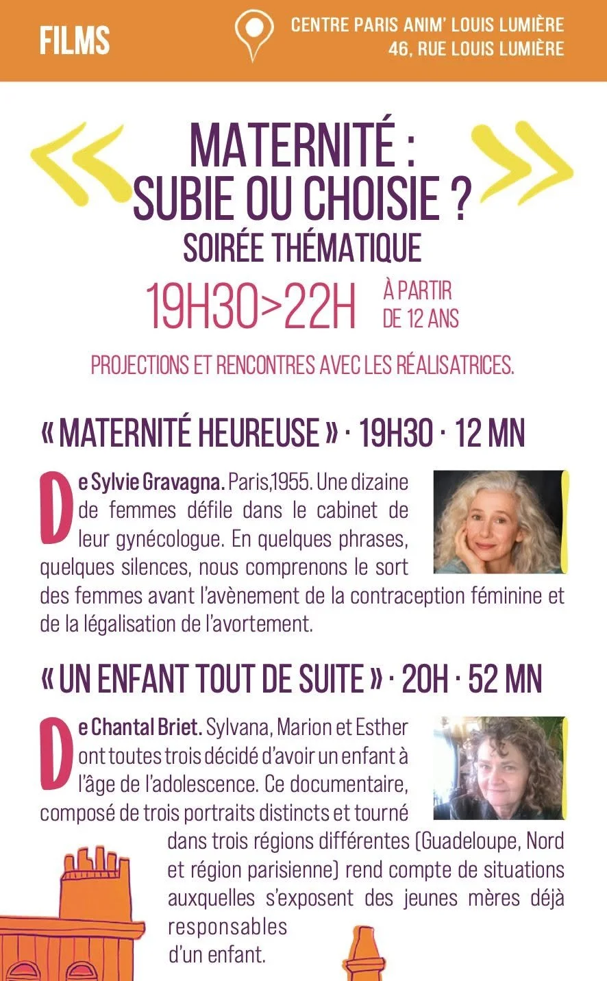 "Maternité Heureuse" au Centre Paris Anim' Louis Lumière