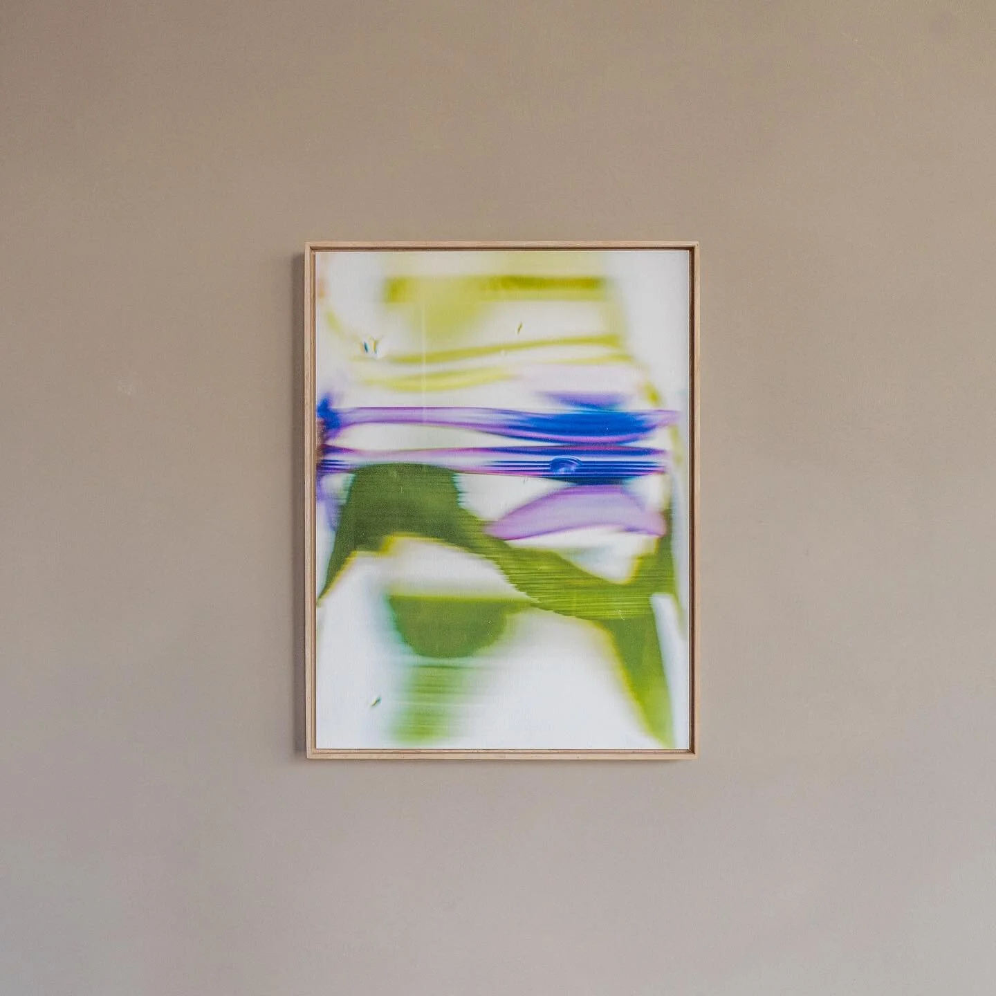 Digital photograph trough glass and water from my favorite flower the Passiflora caerulea and Salvia, the Latin name of sage, meaning medicinal herb.

&mdash;

Archival pigment print on Hahnem&uuml;hle art paper,

framed in sustainable ash wood from 