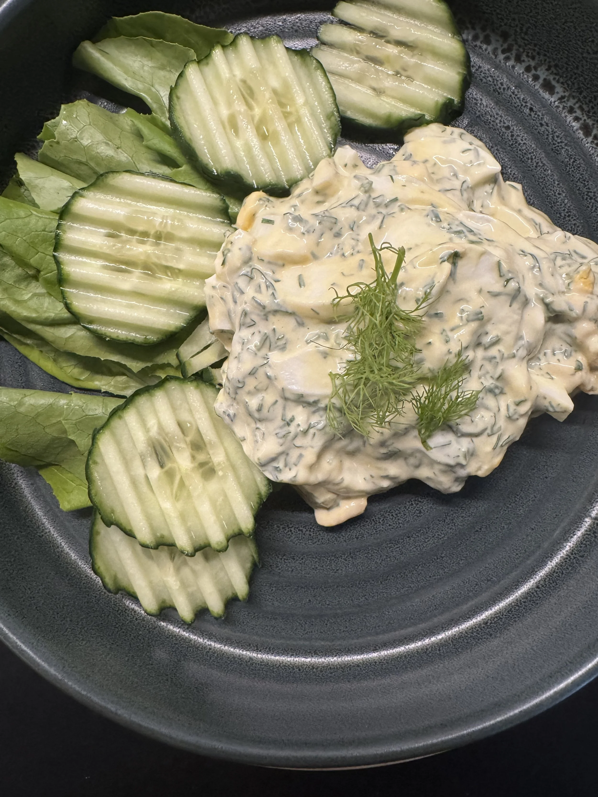 Eiersalat mit Dill