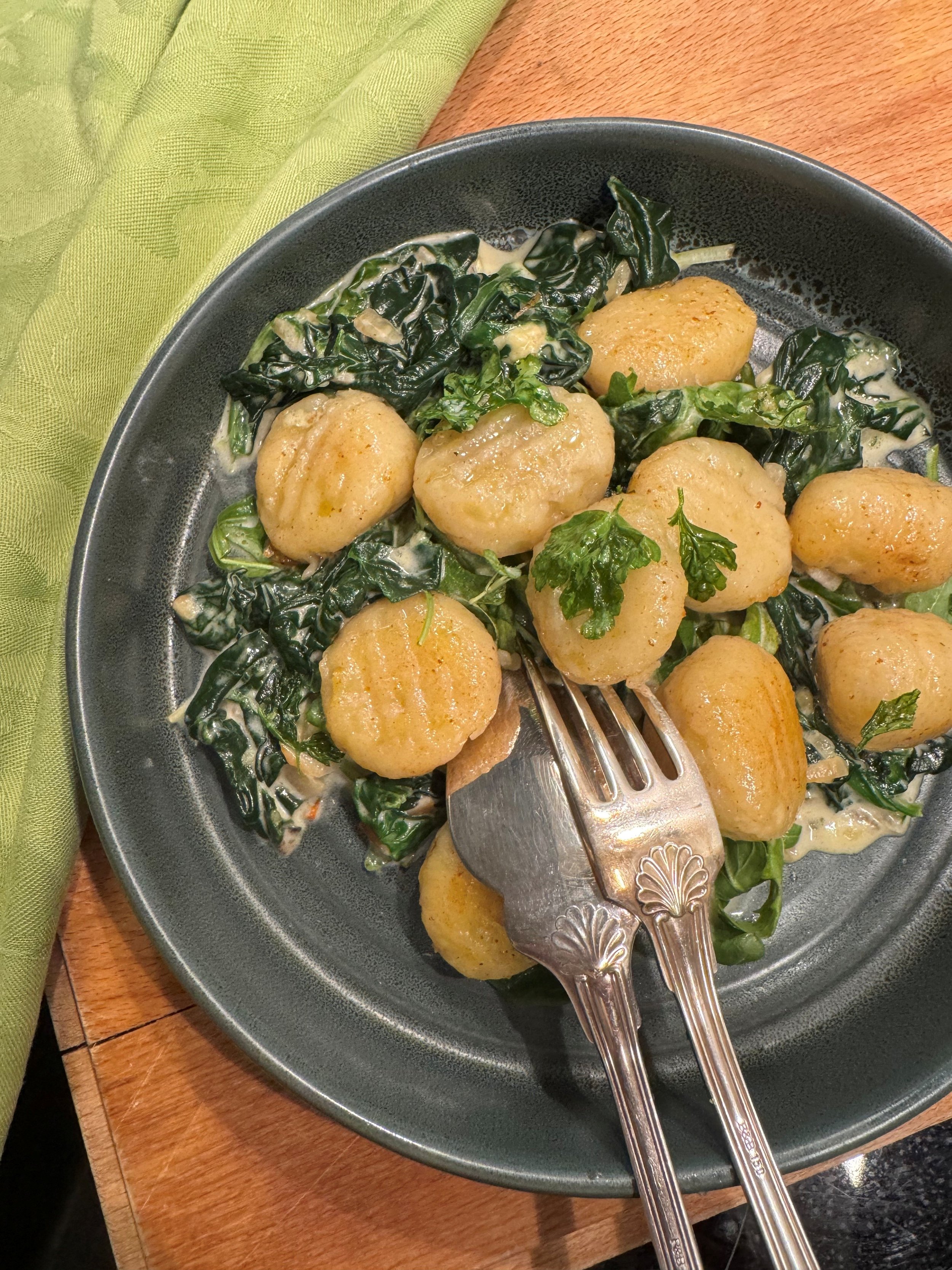 Kartoffelgnocchi mit Mangold