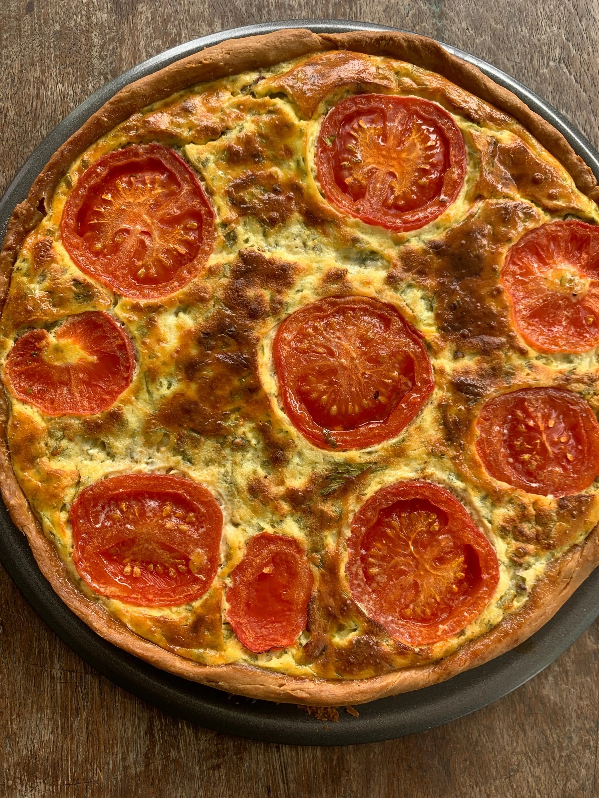 Mangold-Tomatenquiche