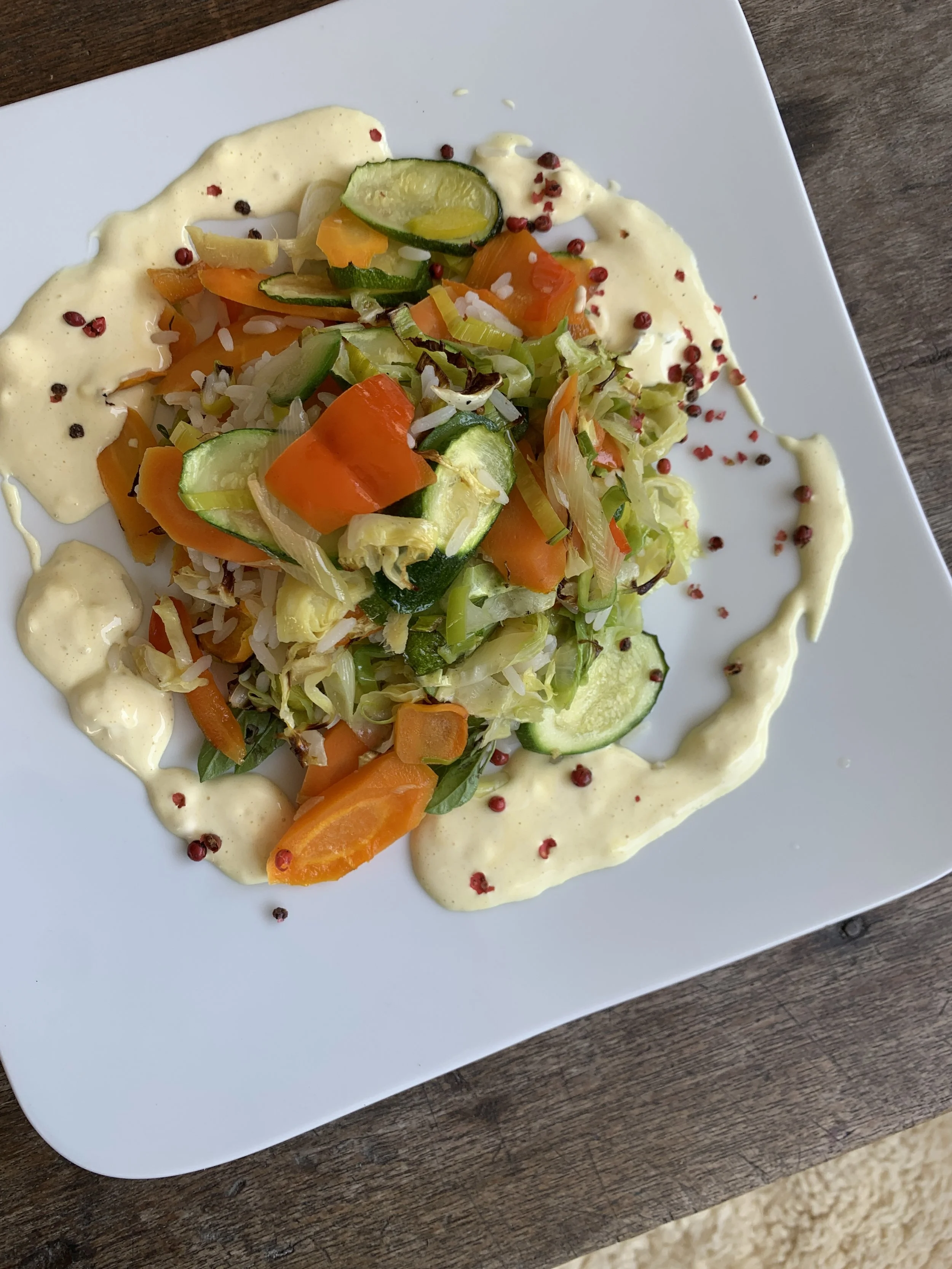 Ofengemüse mit Mayonnaise