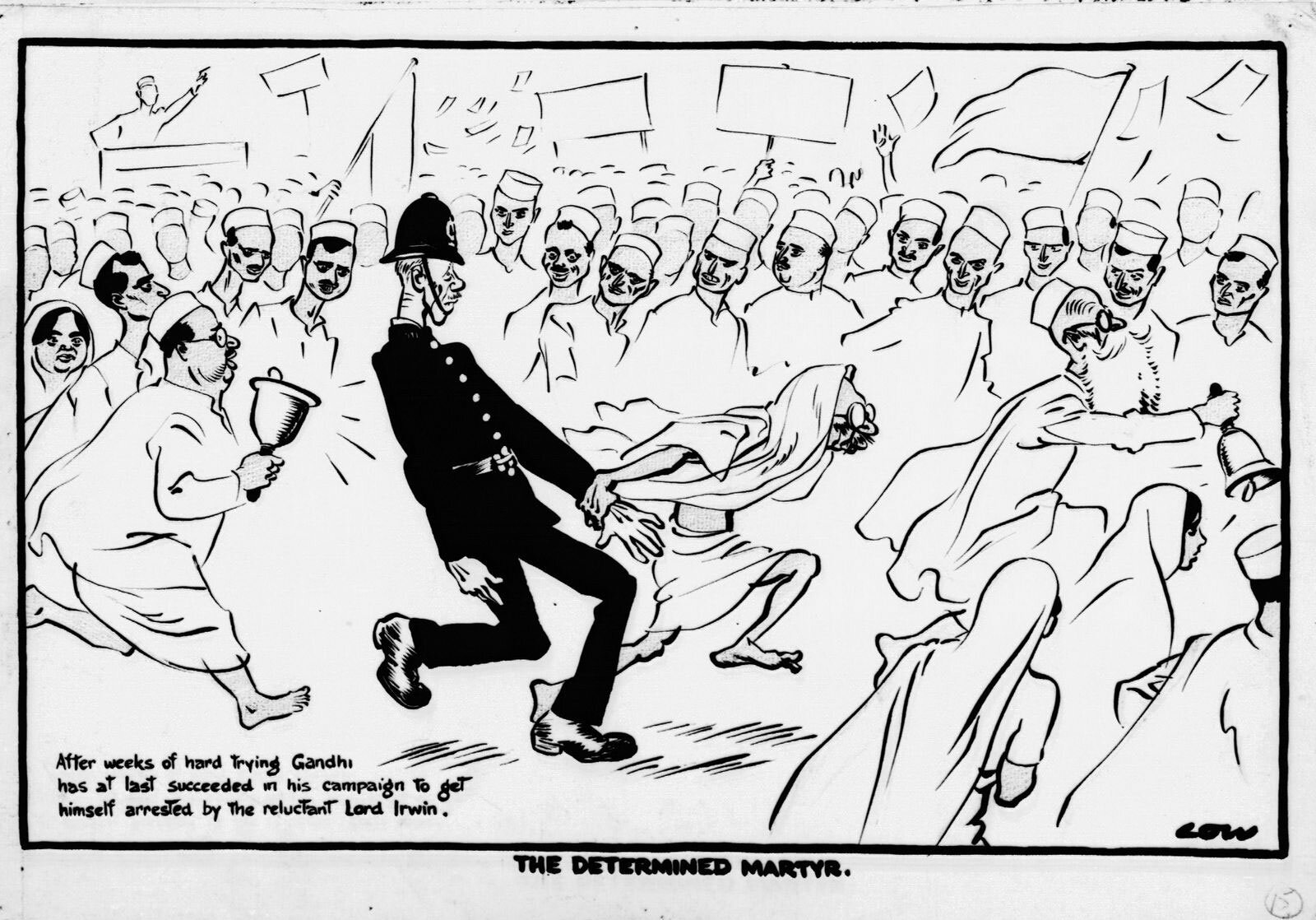 Gandhi Salt March 90th Anniversary Exhibition — 'The determined martyr',  Evening Standard, 6 May 1930
