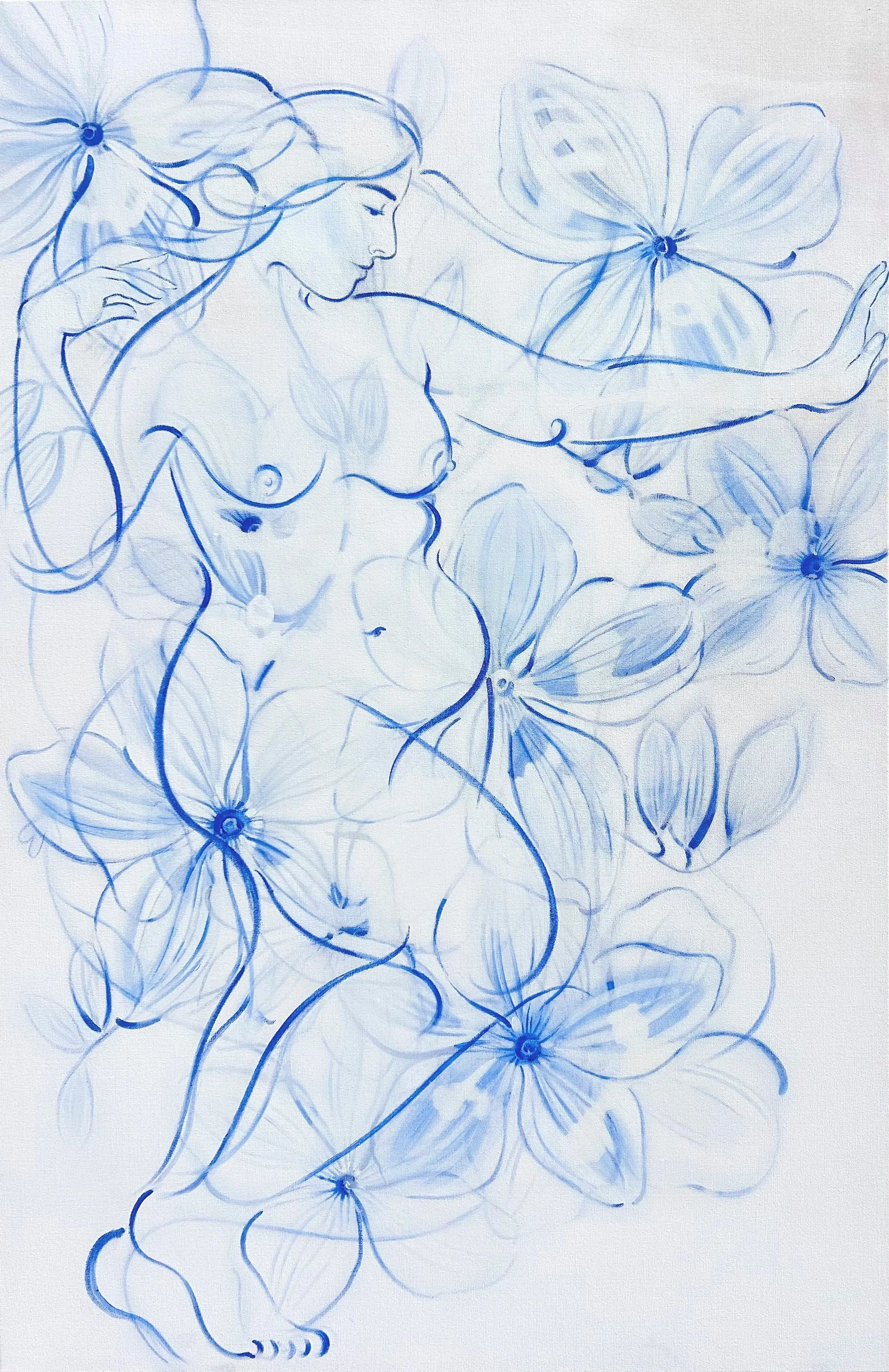 "Persephone" 90 x 120cm, oil bar on canvas  - £4500