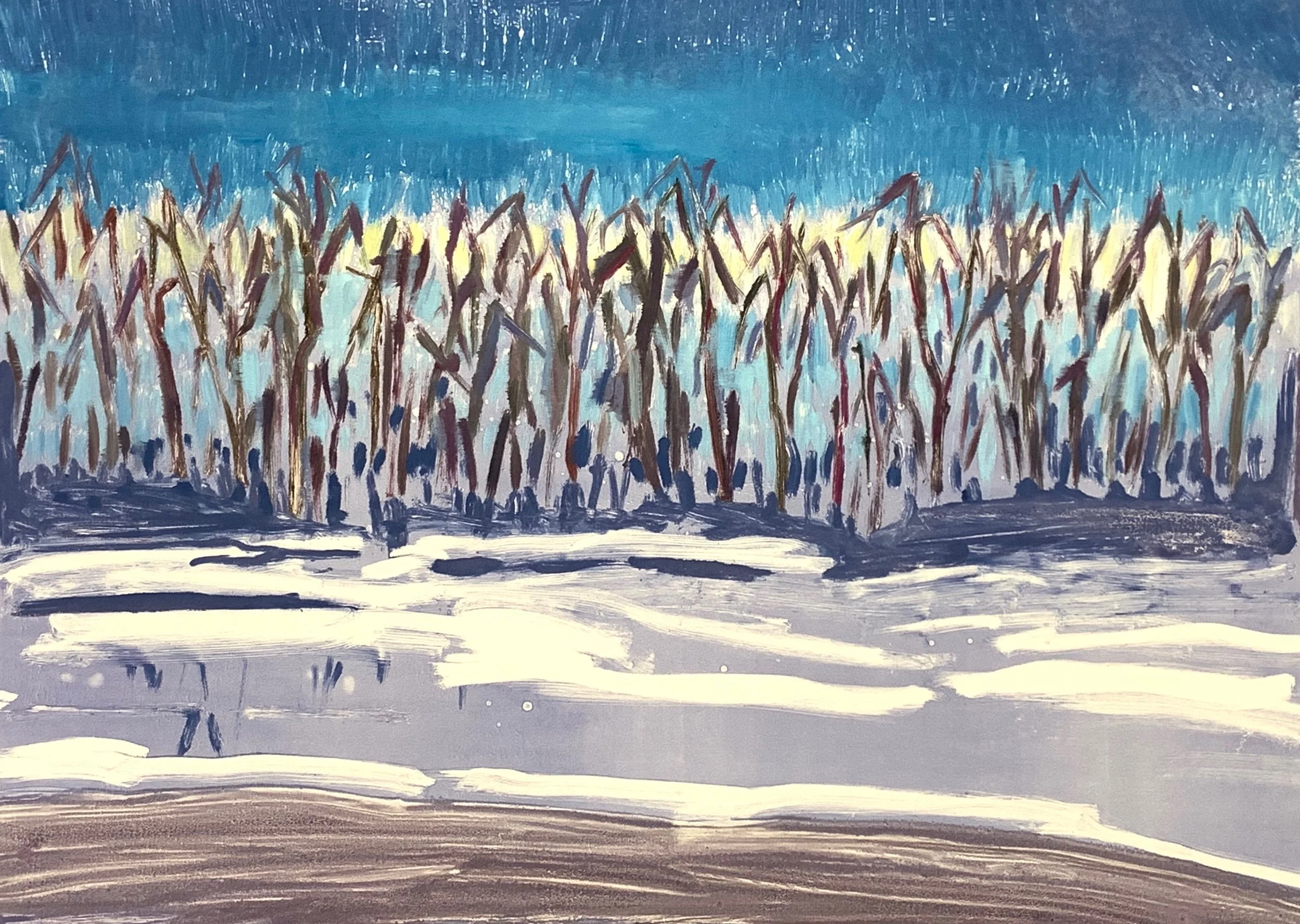 The First Month, Monotype, 22 x 30, $600