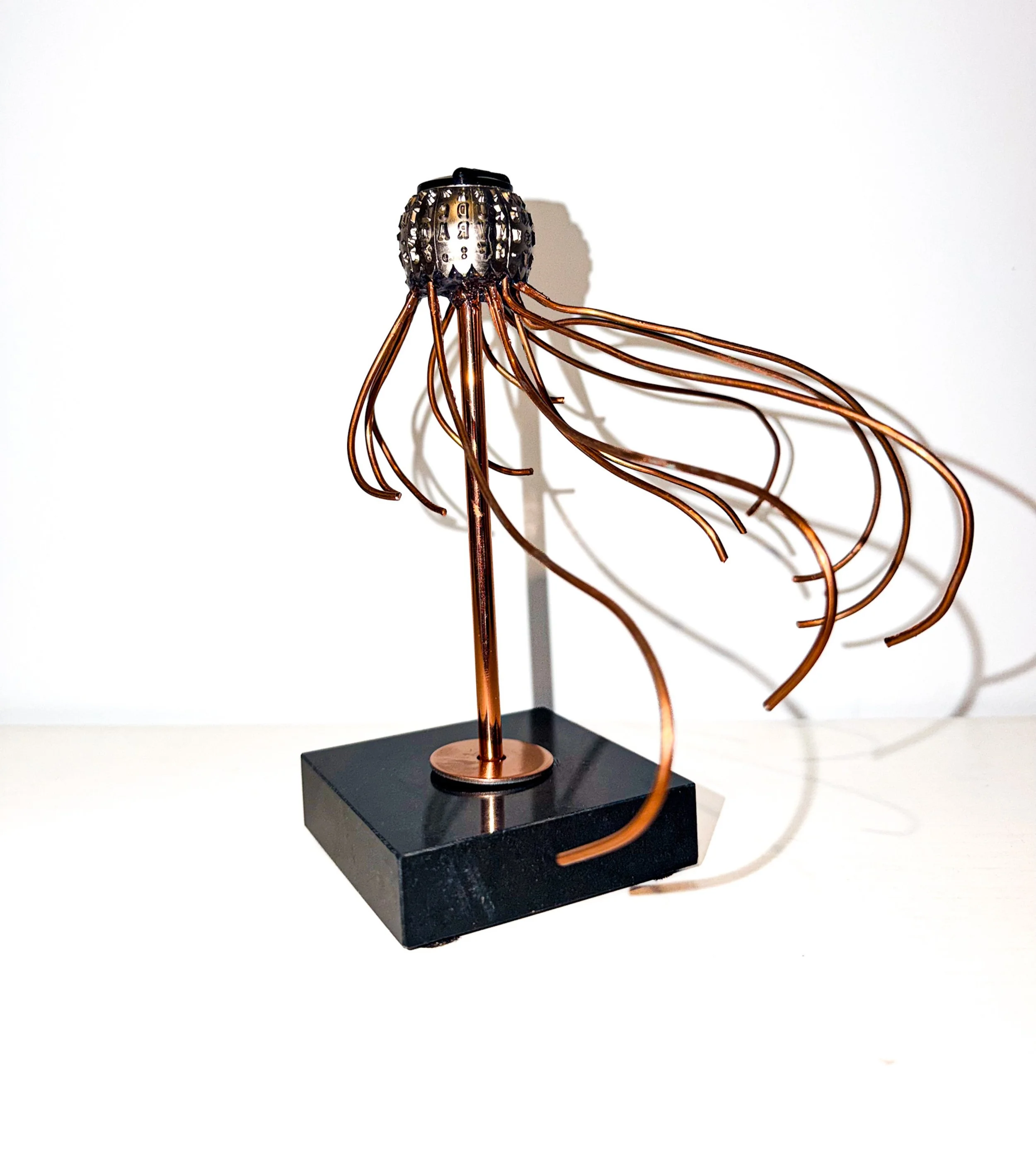 Sea of Stories. Found Object Sculpture, 7 X 7 X 8