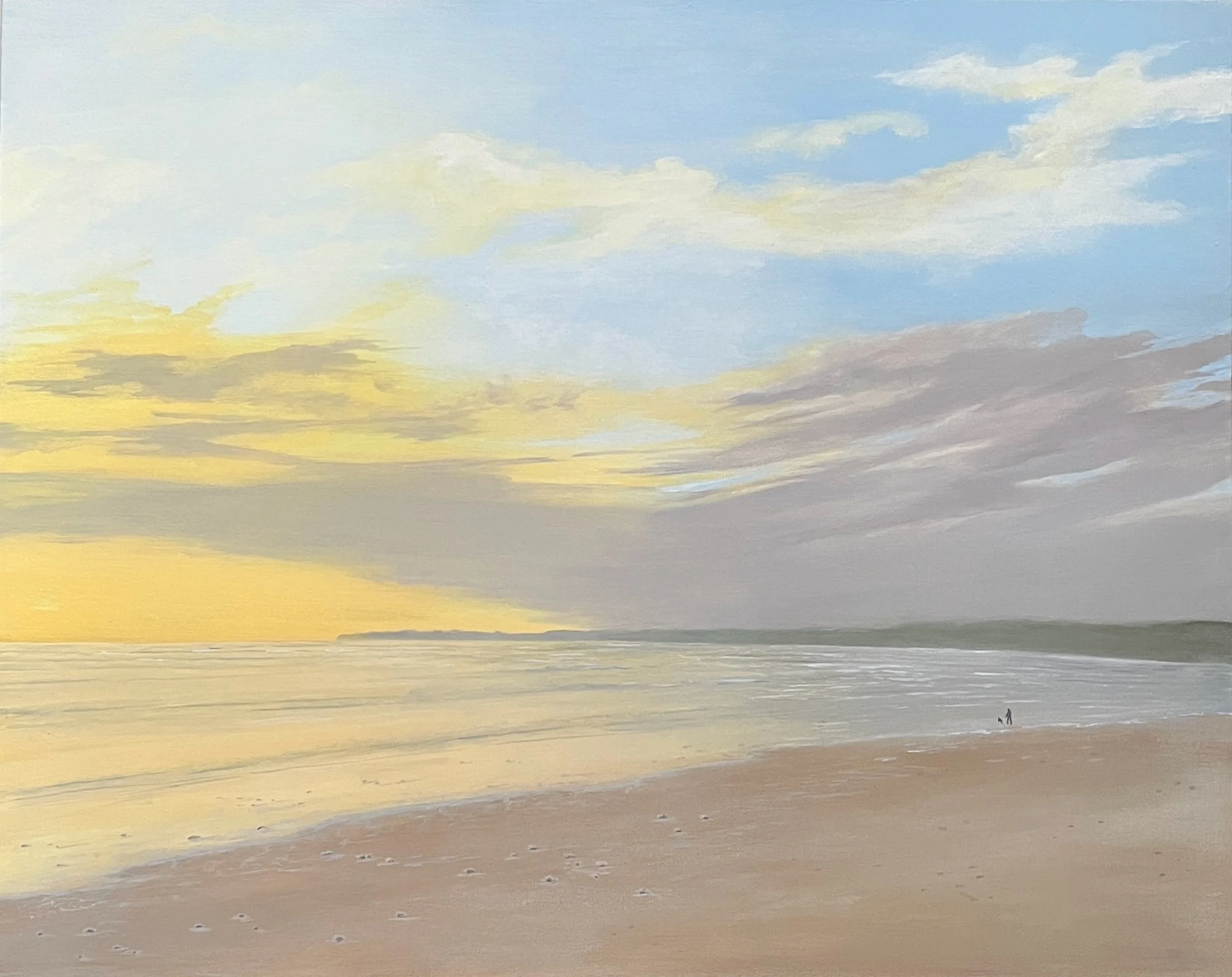 Morning Walk, Acrylic on Canvas, 30" x 24", SOLD