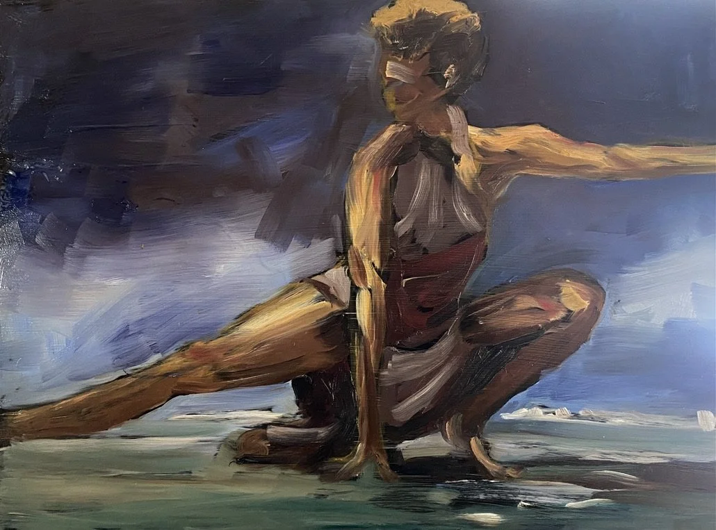 Dancer 1, oil on panel, 9x12”, $240 SOLD