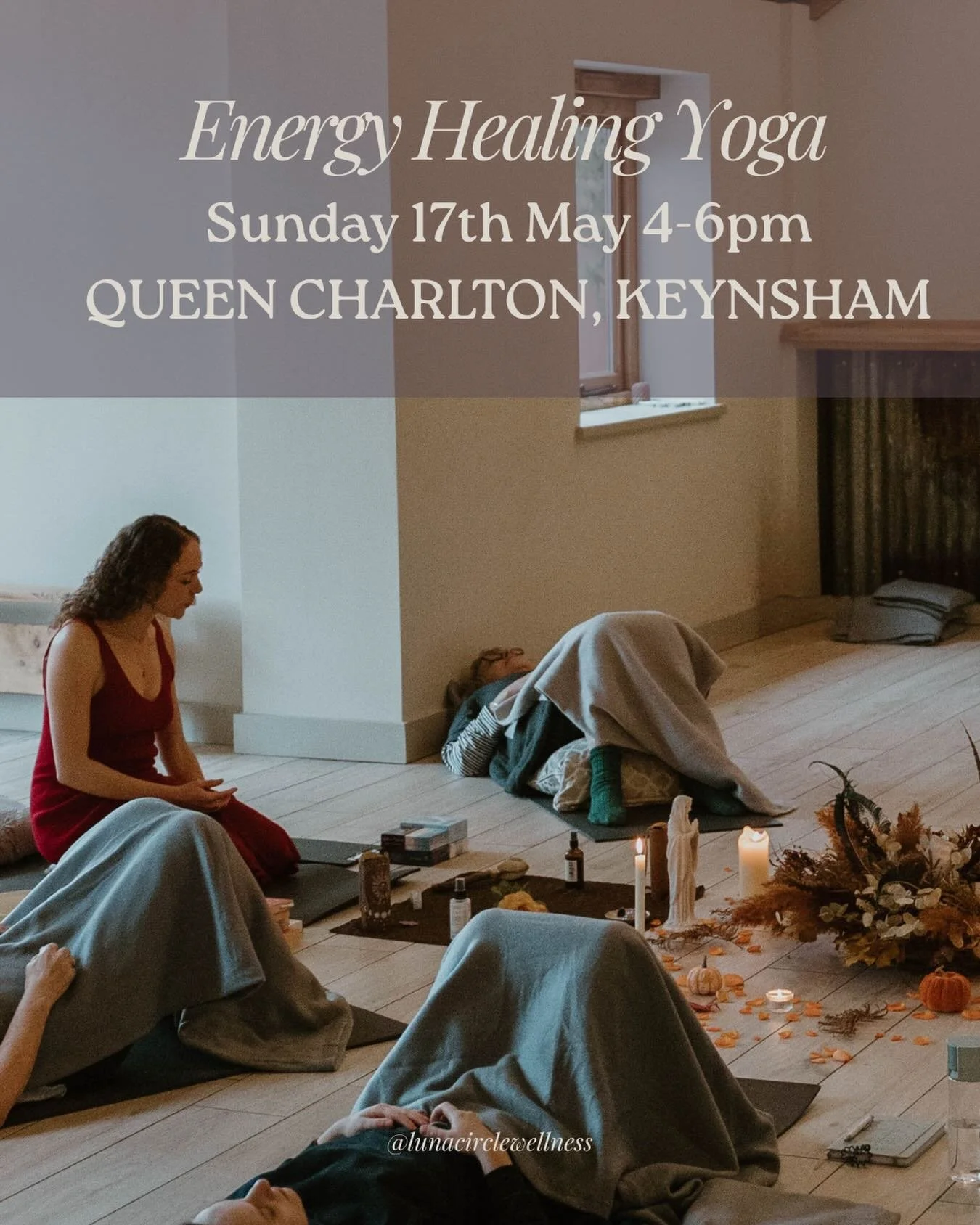 ENERGY HEALING YOGA 
Sunday 17th May 2026 4-6pm

CONNECT &amp; HEAL YOUR ENERGY CENTRES 

✨SLOW FLOW YOGA &amp; SOMATIC DANCE TO CONNECT TO YOUR CHAKRAS

✨JOURNALLING 

✨MEDITATION + RELAXATION TO HEAL YOUR ENERGETIC STATE

✨INTENTION SETTING 

✨ DEL