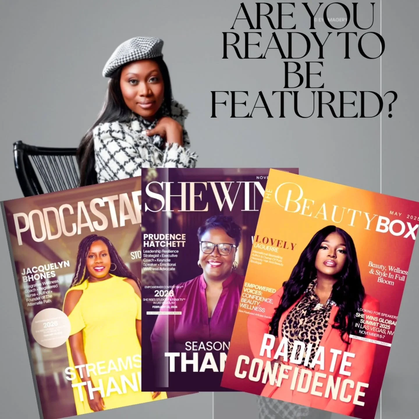 PRIVATE INVITATION ONLY 

I&rsquo;m opening 10 exclusive slots for women ready to elevate their brand and tell their story in a powerful way as we step into 2026.

These women will be featured in THREE magazines with a 2-page spread in each your stor