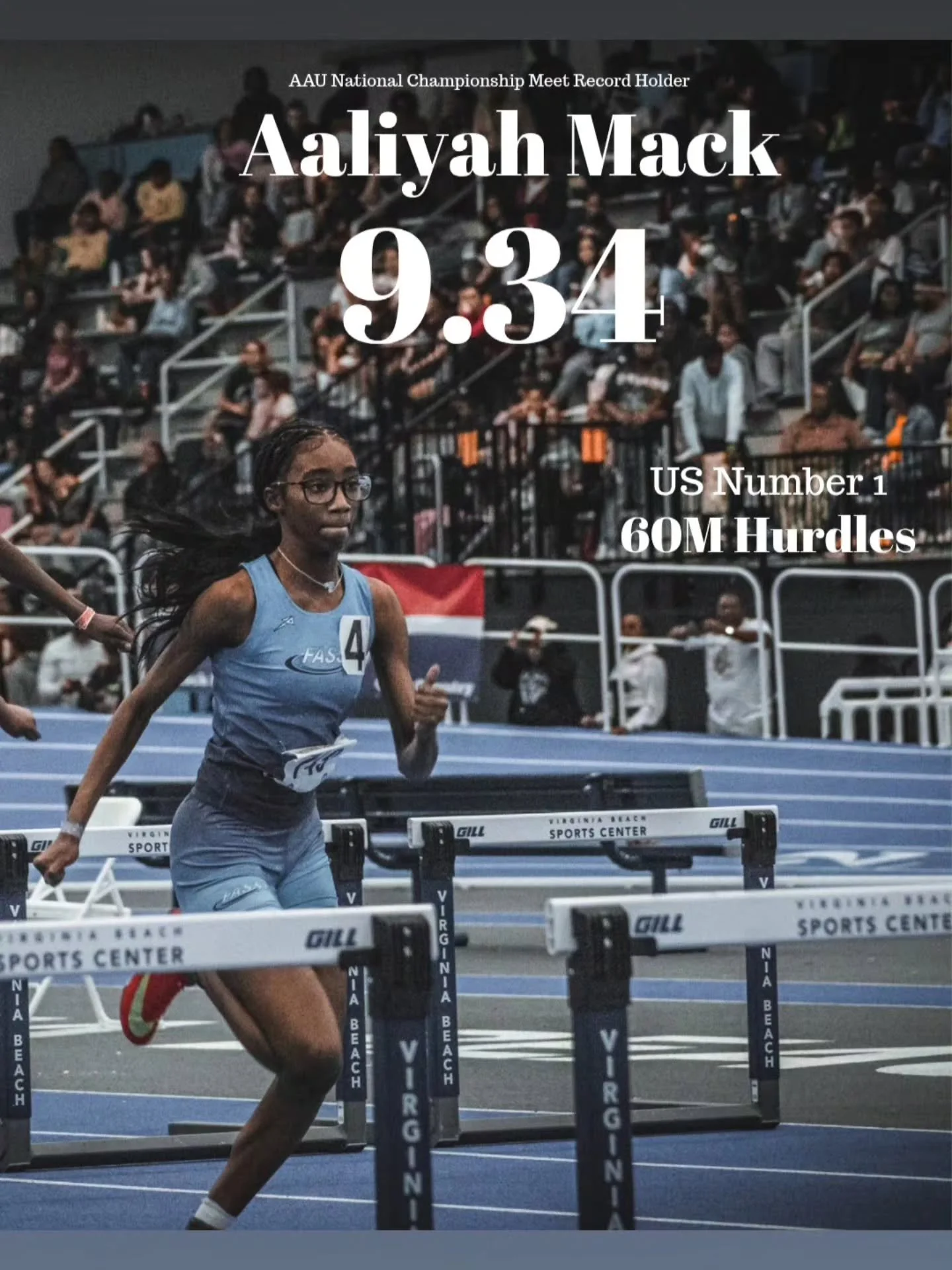 US #1 and the Meet Record Holder in the 60mH! 🔥

Aaliyah went out there and did what she does&hellip; handled business. Hard work, discipline, and trusting the process. I am beyond proud of this girl.

US #1 in the 60m hurdles and a Meet Record to g