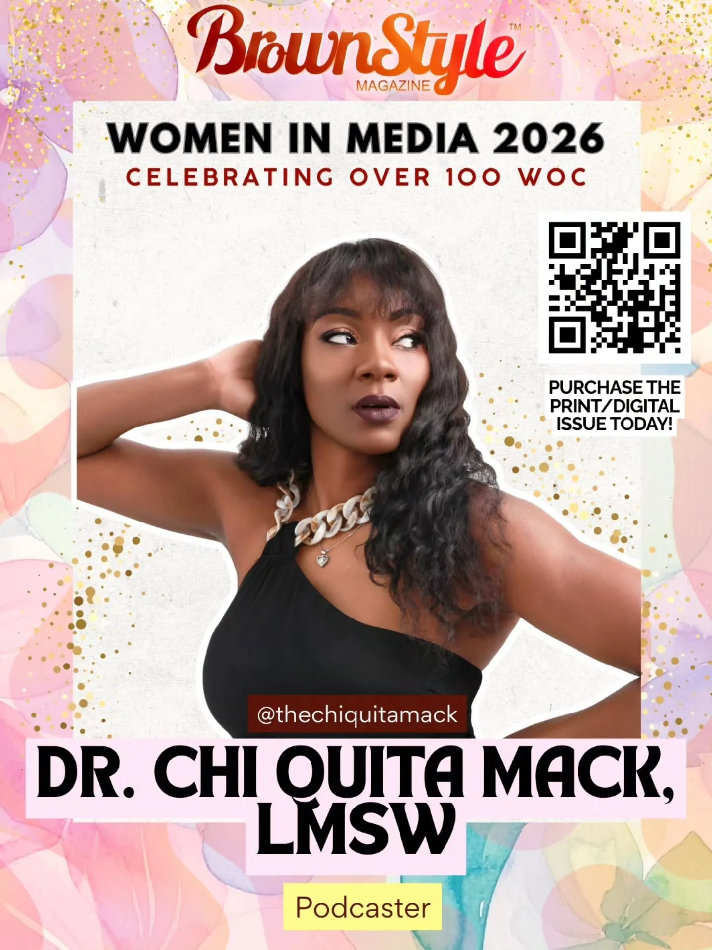 Beyond grateful and deeply honored to be named one of the Top 100 Women in Media 2026 by BrownStyle Magazine 🤎

This moment is bigger than a title. It represents every prayer, every no, every breakthrough, and every woman who trusted me with her sto