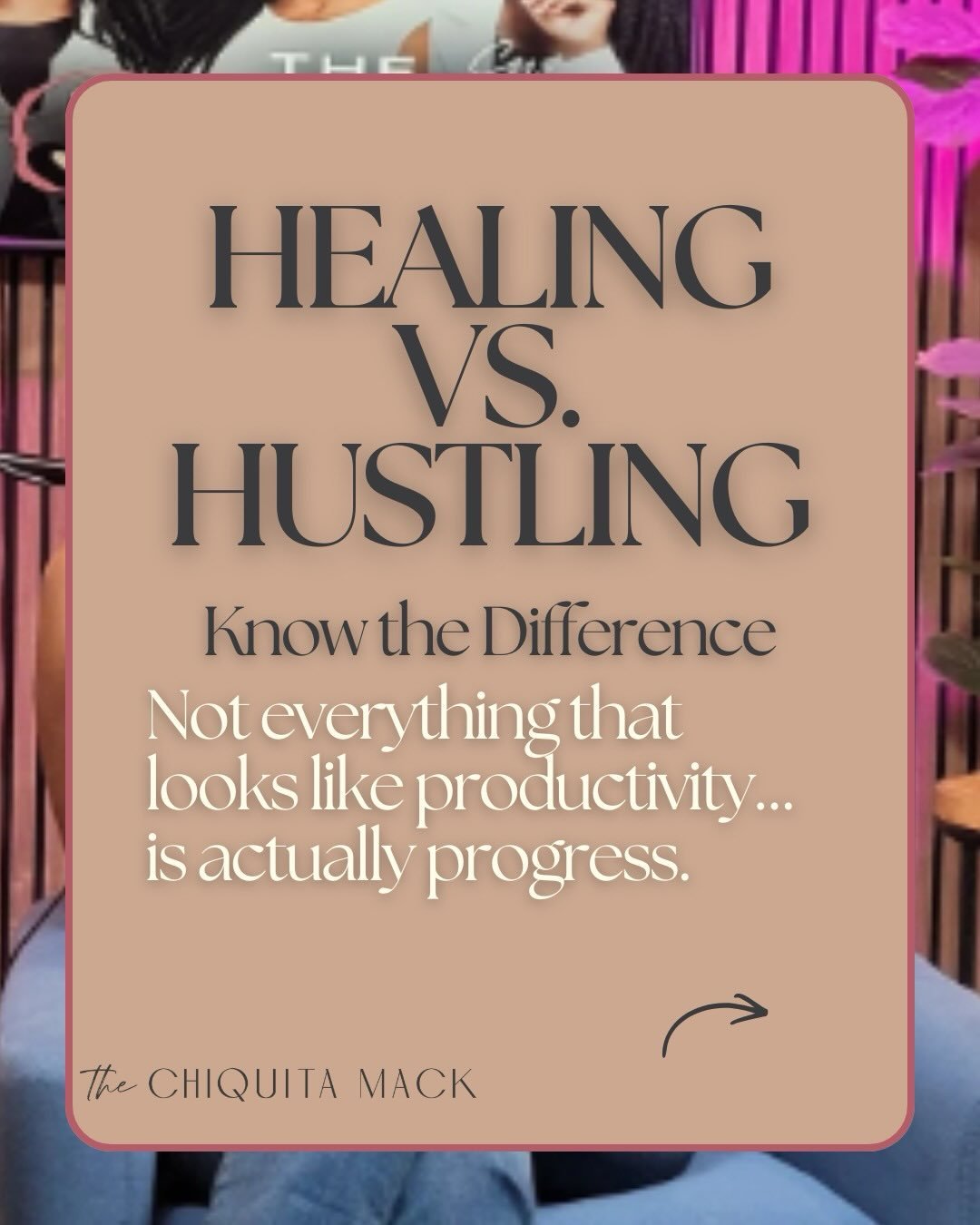 Most people confuse hustling with healing.

We&rsquo;re taught to keep pushing, grinding, and producing, even when our bodies are asking for rest.

But real growth doesn&rsquo;t come from exhaustion.

It comes from regulation, awareness, and choosing