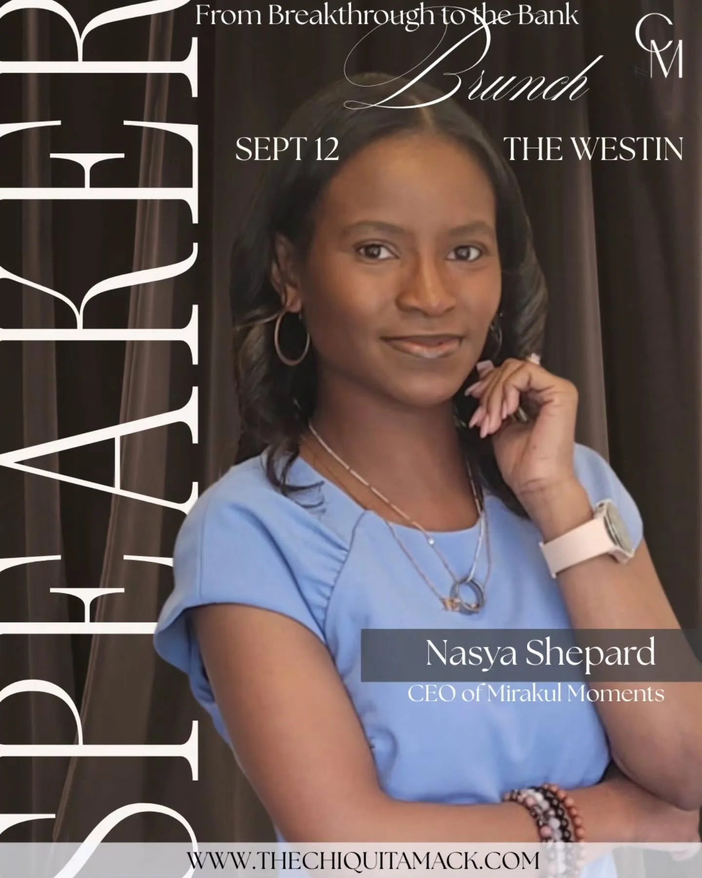 Hey hey ✨

Get ready to experience something powerful&hellip;

We are honored to introduce Nasya, CEO of Mirakul Moments, as one of our dynamic speakers for the From Breakthrough to the Bank Brunch! 

Nasya is a visionary leader who creates unforgett