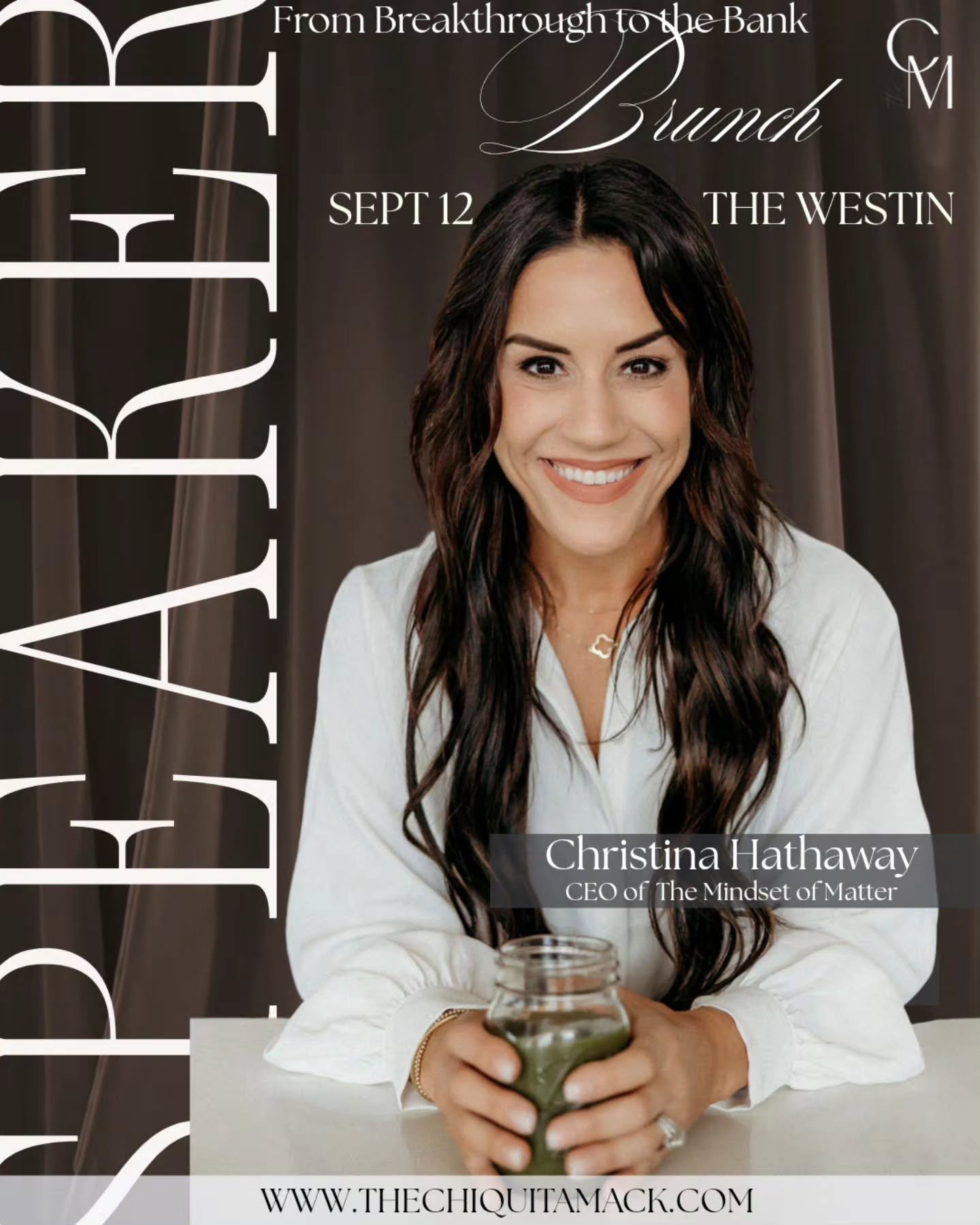 Hey hey&hellip;

Help me welcome the incredible Christina Hathaway to the From Breakthrough to the Bank Brunch stage ✨

Christina is a powerful force, a woman who walks in purpose, leads with impact, and is ready to pour into the room in a way that w