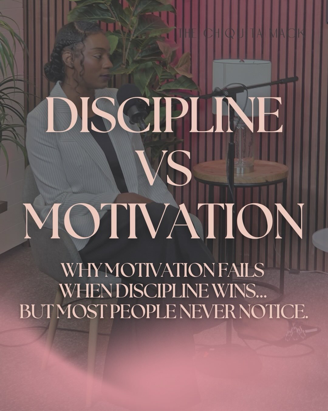 Motivation gets the attention.
Discipline gets the results. ✨

You won&rsquo;t always feel ready.
You won&rsquo;t always feel inspired.
And you definitely won&rsquo;t always feel clear.

That&rsquo;s why discipline matters. 🤍

Because the women who 