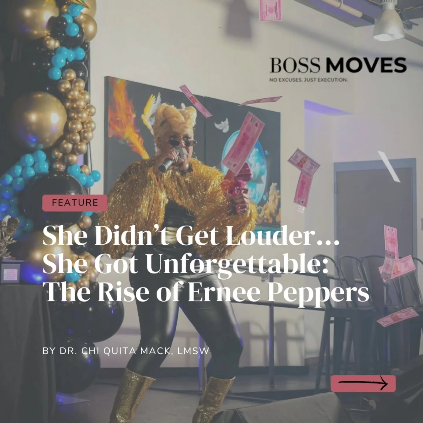 Please help us welcome this month&rsquo;s incredible feature in Boss Moves Magazine, Ernee Peppers! ✨

Ernee is the definition of grace, resilience, and purpose-driven leadership. Her story is a beautiful reminder that when you walk boldly in your ca