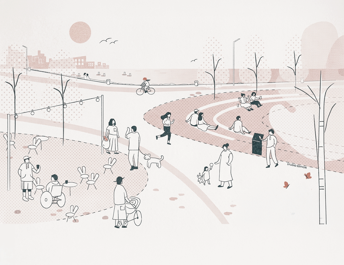 Building a happy, resilient future through the design of high-quality everyday outdoor spaces that connect people, nature, and community.