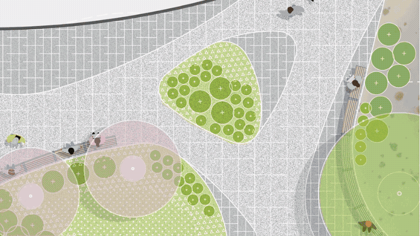 campus plaza landscape architecture