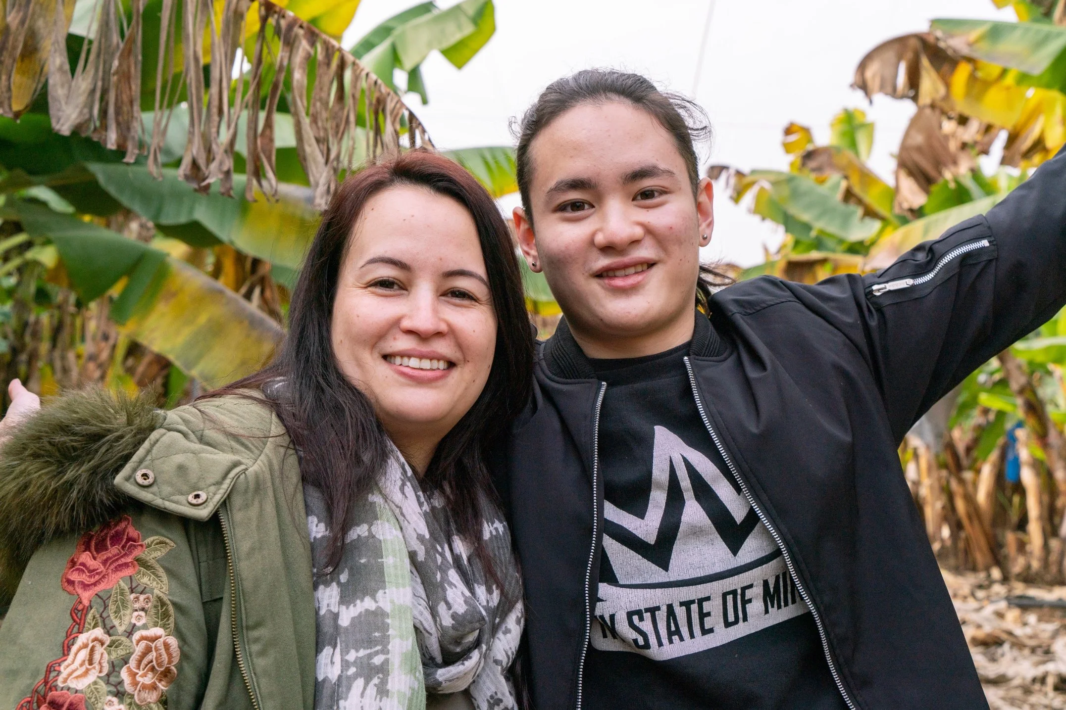 Leo and his mother, Maya, in Israel