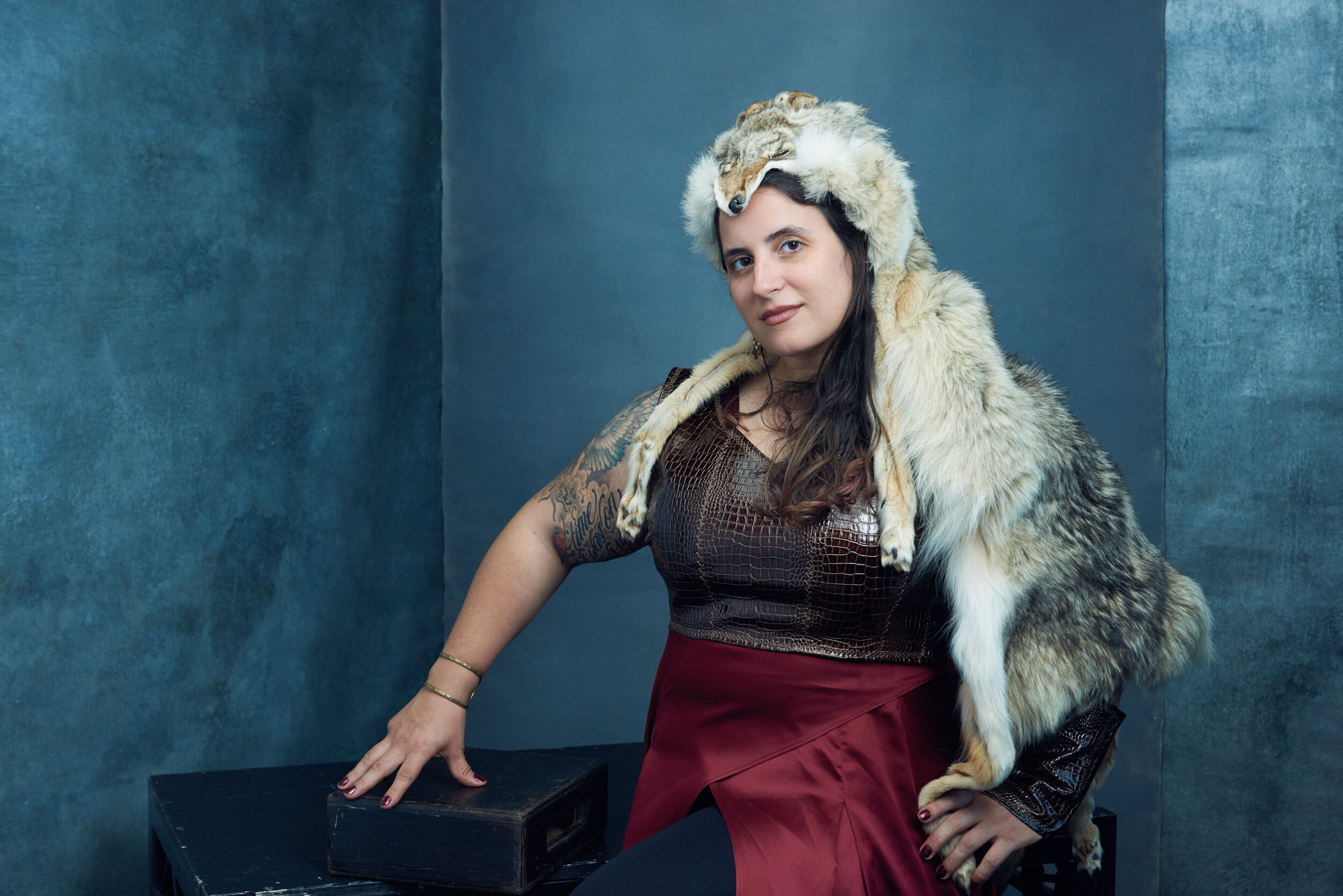 Karlena Barbosa – archeologist and Explorers Club Member since 2011 specializes in ancient & modern alcohol. She did not mind when I snatched the Coyote off her head (with assurances that ‘Fred’ had been dead a very long time and was acquired after a