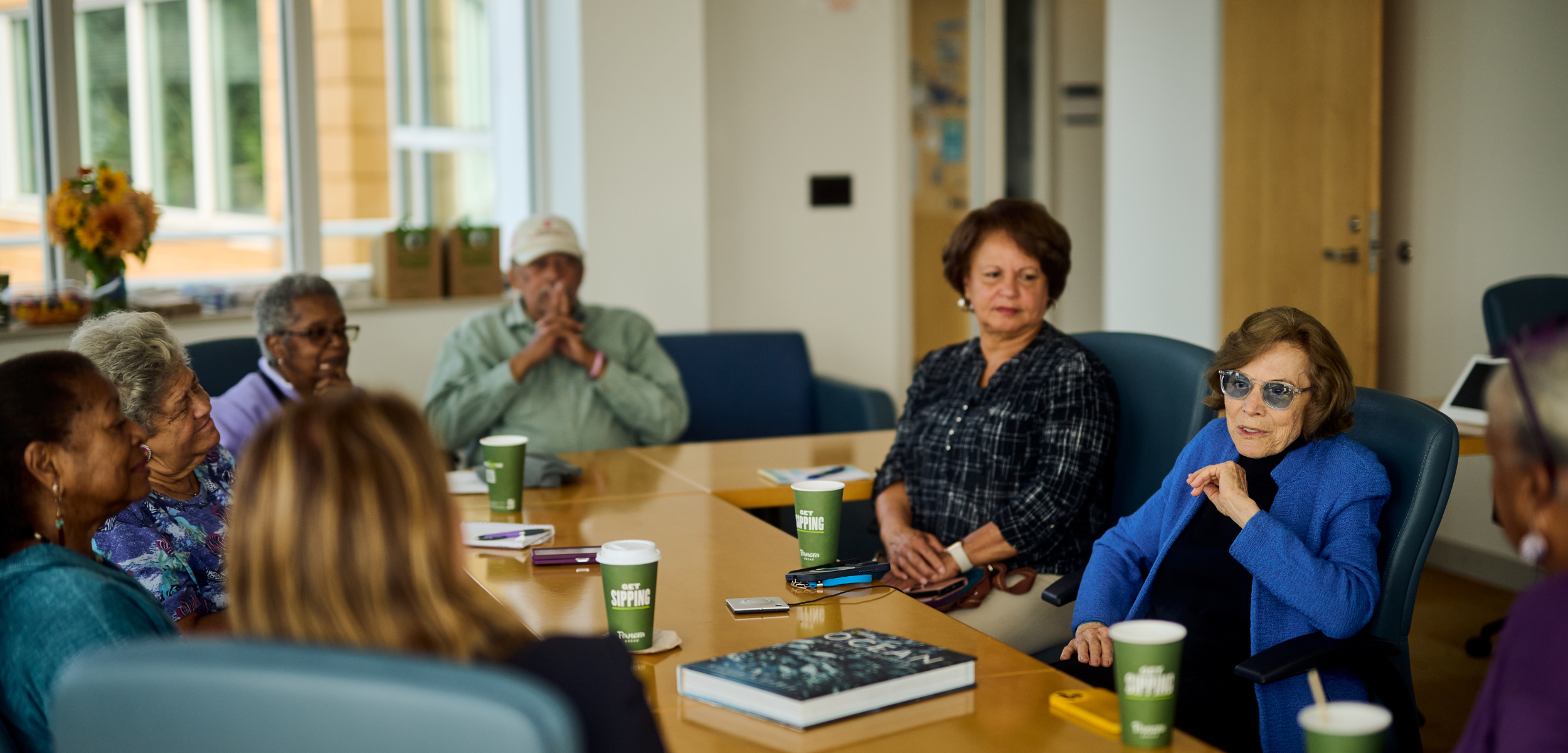 Meeting with a group of Shinnecock Nation Elders.