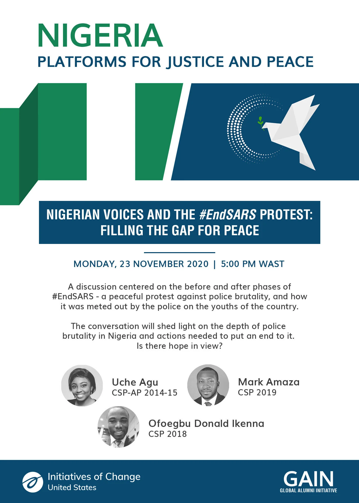 Nigerian Voices and the #EndSARS Protest: Filling the Gap for Peace