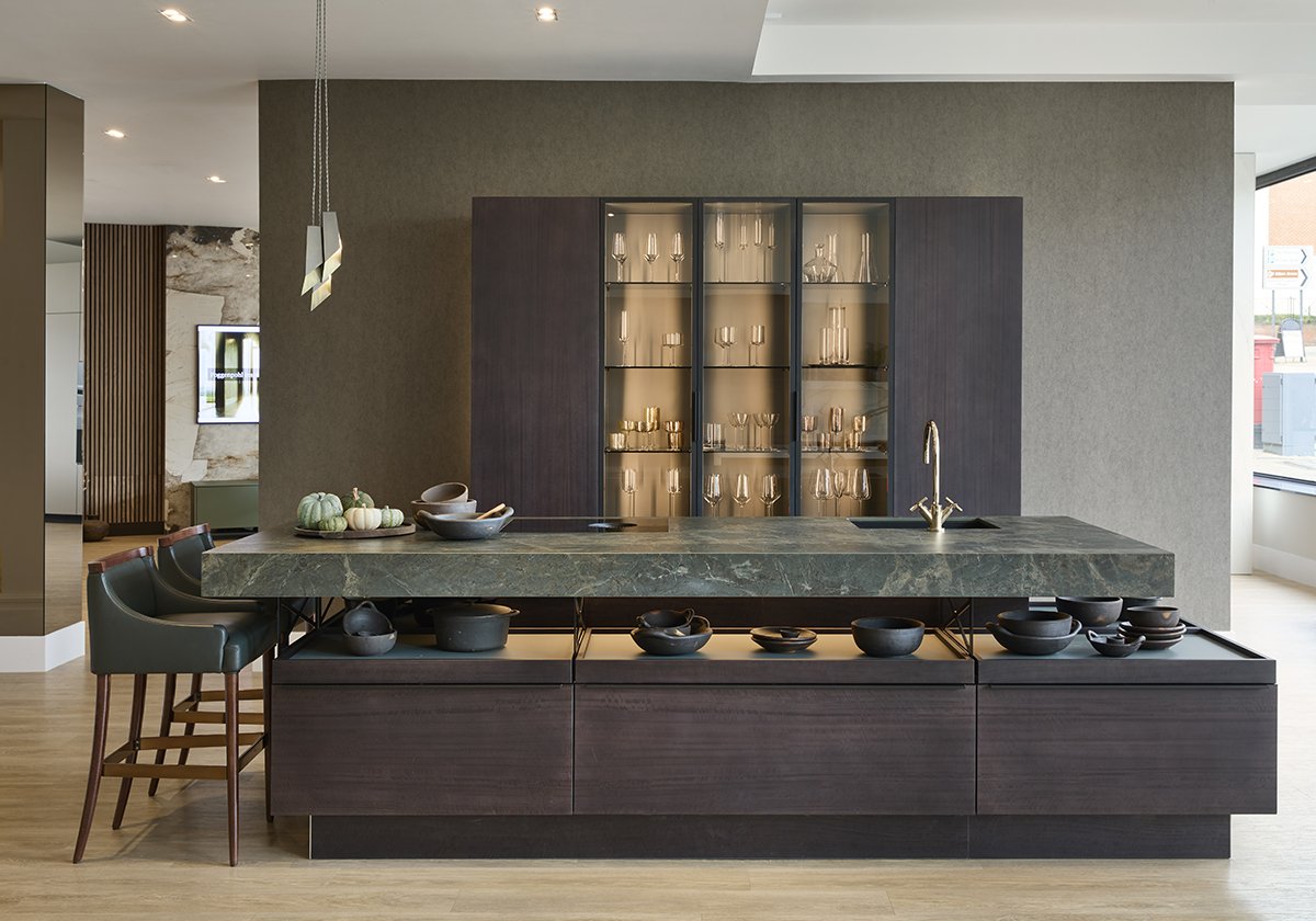 hl luxury kitchens st albans hertfordshire designer minimal green marble