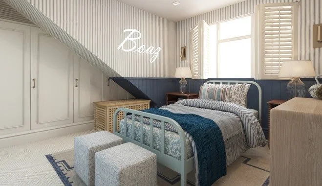 A space designed not just for today&hellip;but to grow beautifully over time. 
🤍
A loft conversion, transformed into a timeless children&rsquo;s bedrooms inspired by classic Ralph Lauren interiors by our member @saint_and_noire.
✨
Designed for a pro