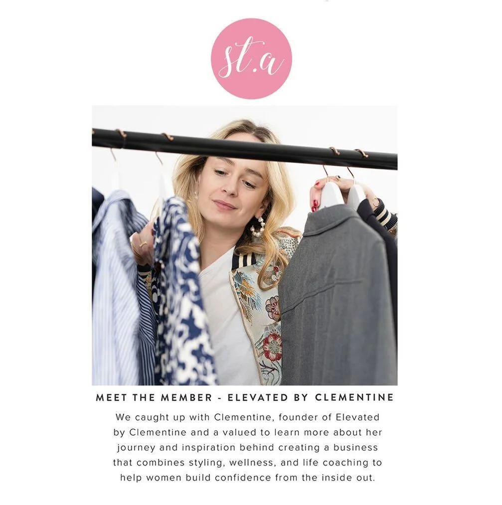 ✨Meet the Member ✨

We caught up with Clementine, founder of @elevatedbyclementine and a valued member of We Are St. Albans, to learn more about her journey and the inspiration behind creating a business that combines personal styling, wellness, and 