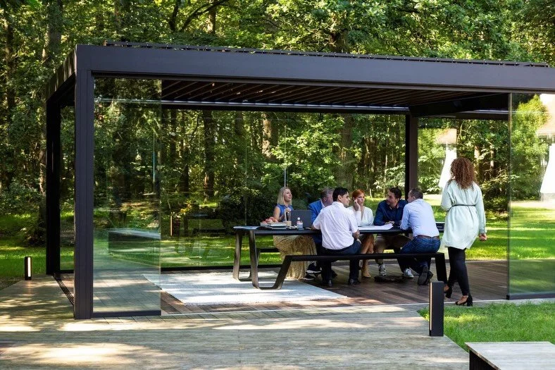 Has the recent heatwave got you thinking about investing in sun protection for your garden?
☀️ 
Our member @the_outdoor_kitchen_collective can supply and install Renson Canopy&rsquo;s. 
🪴 
Investing in a high-quality canopy isn&rsquo;t simply about 