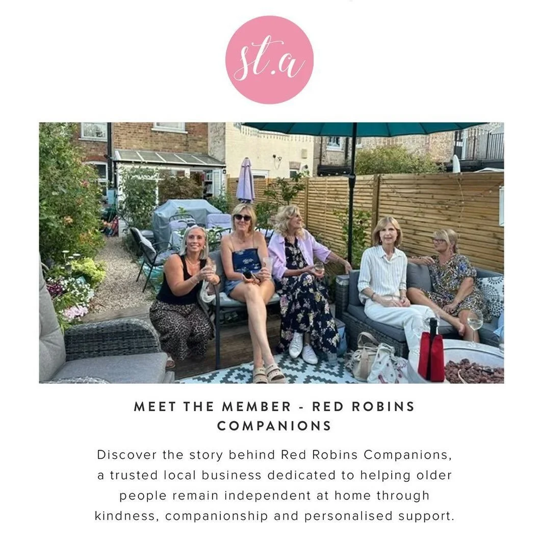✨Meet the Member ✨

We caught up with the team at @redrobinscompanions to learn more about the inspiring story behind this trusted local business. Founded on kindness, friendship and personalised support, they help older people remain independent at 