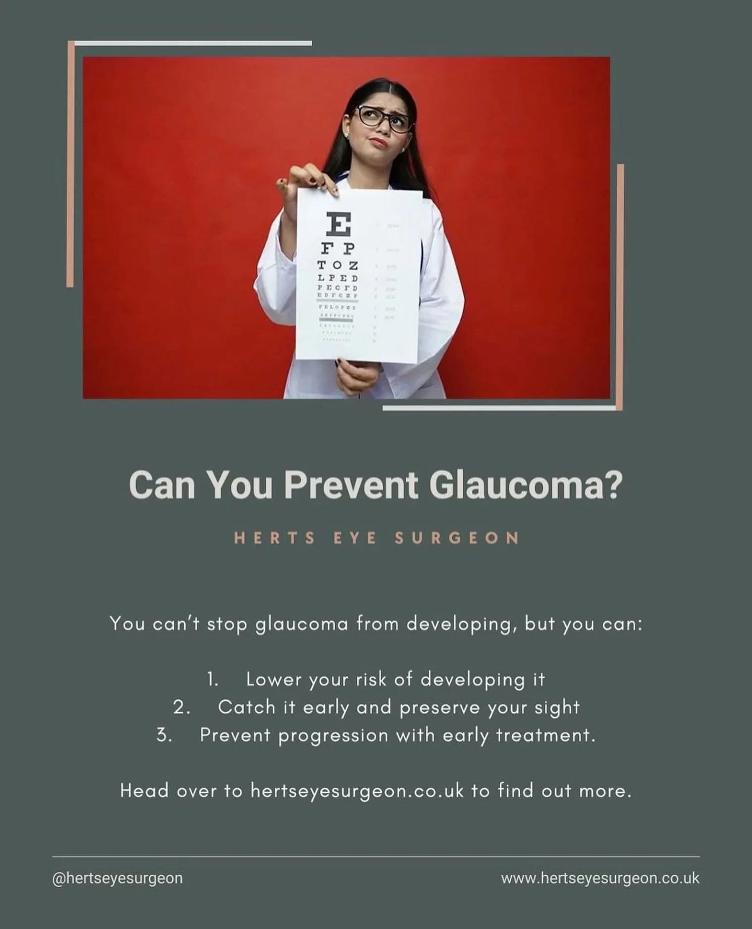 Protect Your Vision: Glaucoma Awareness by our member @hertseyesurgeon 
👀
Glaucoma is a group of eye diseases that can damage your optic nerve and lead to irreversible vision loss, often without early symptoms. 
🩺
While you can&rsquo;t prevent glau