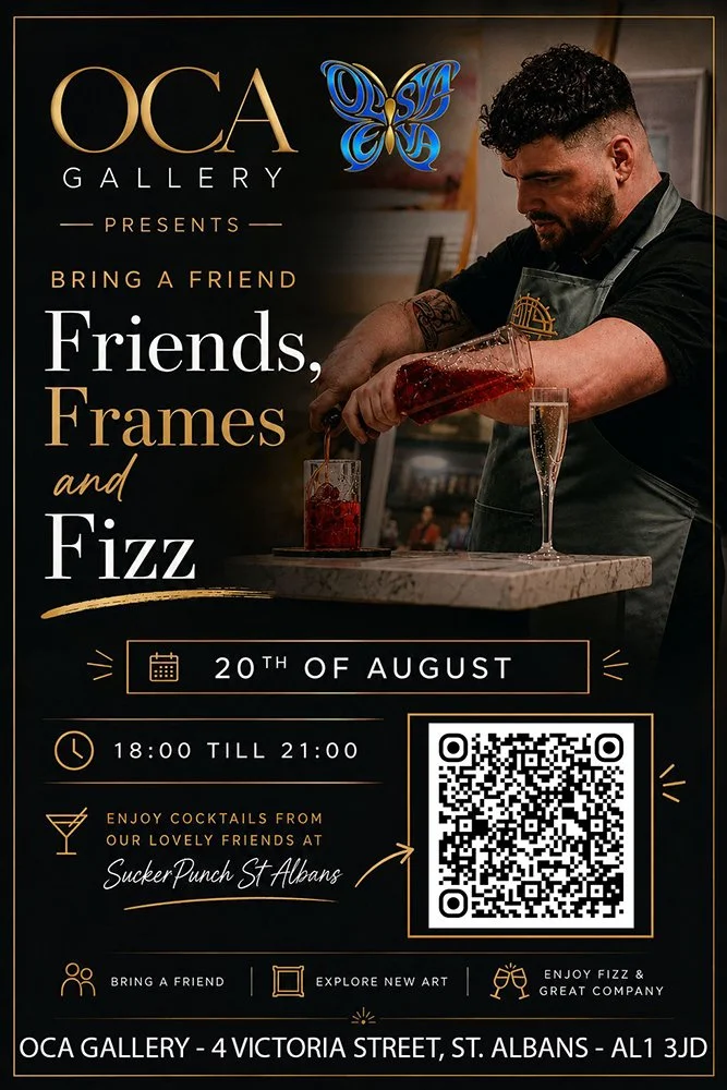 Join OCA Gallery for Friends, Frames &amp; Fizz 