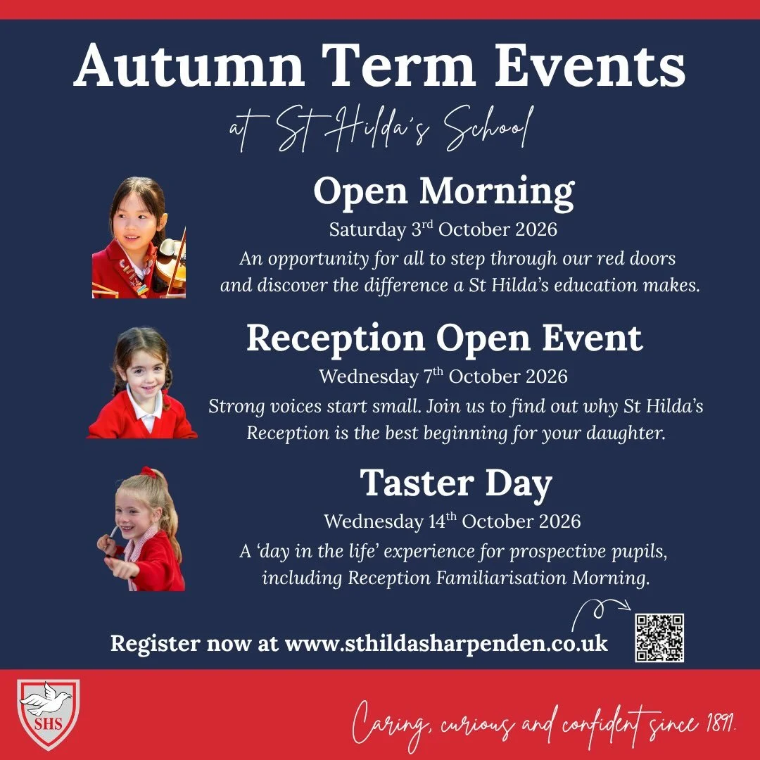 A new school year has just started there are plenty of opportunities to discover what makes our member, @sthildasschoolharpenden , a &ldquo;uniquely special&rdquo; (words of a current parent) place to educate your daughter.
👧 
This Autumn, St Hilda&
