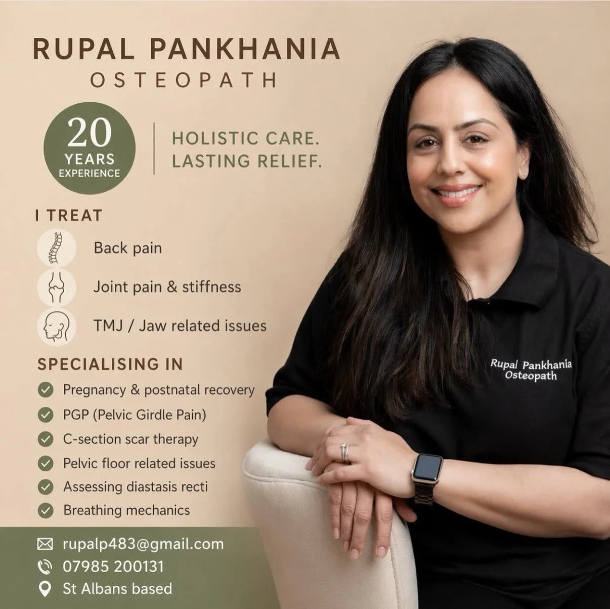 Holistic care that goes beyond symptoms.
🙏
With 20+ years of experience,our member @everydayosteosa is here to help you move better, feel stronger, and live pain-free&mdash;naturally. From back and joint pain to pregnancy recovery and pelvic health,