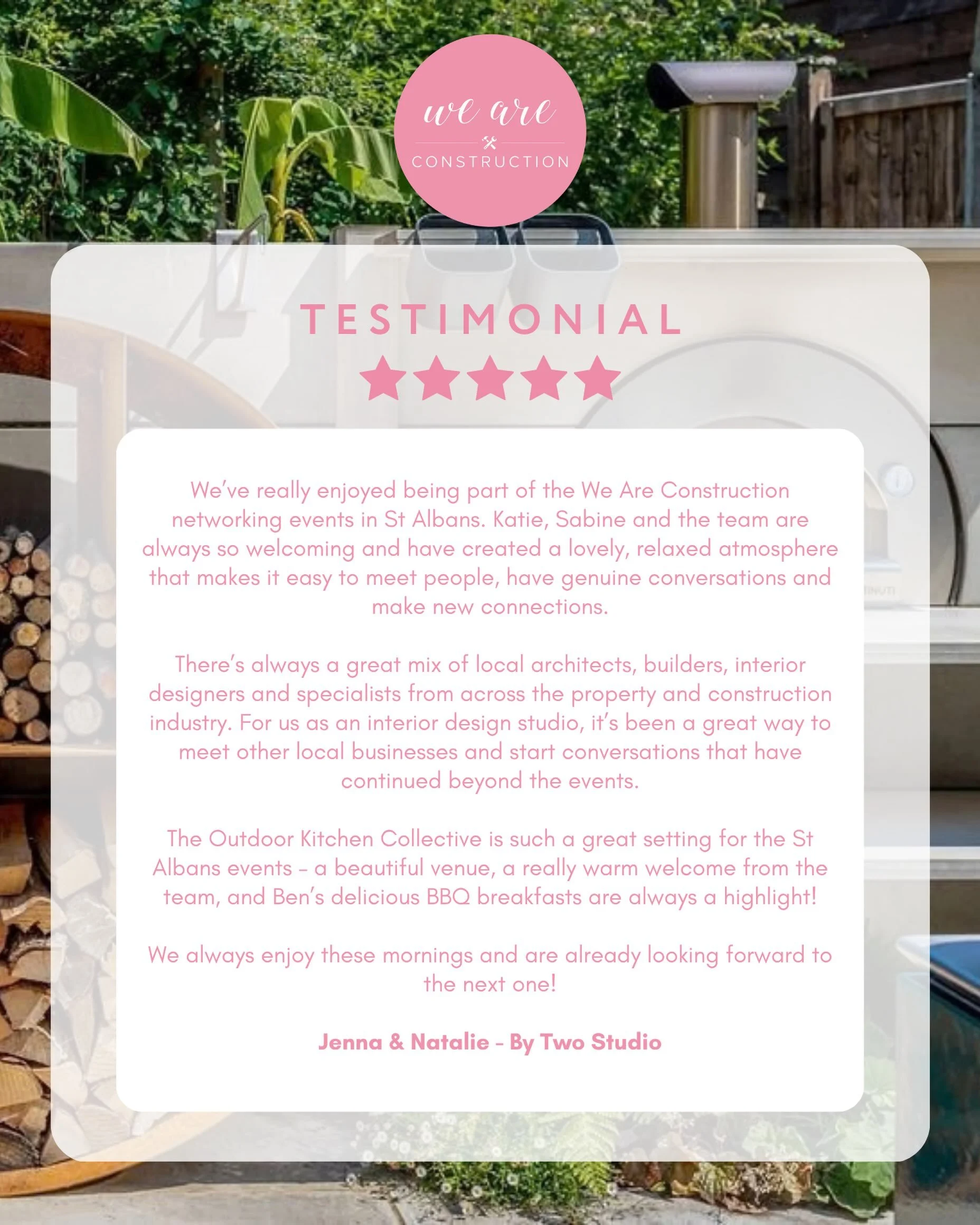 ✨ What our Construction Networking community has to say&hellip; ✨

We love hearing what our community thinks of our Construction Networking events, and a huge thank you to Jenna &amp; Natalie from @by.two.studio for this lovely testimonial. 
🤍
From 