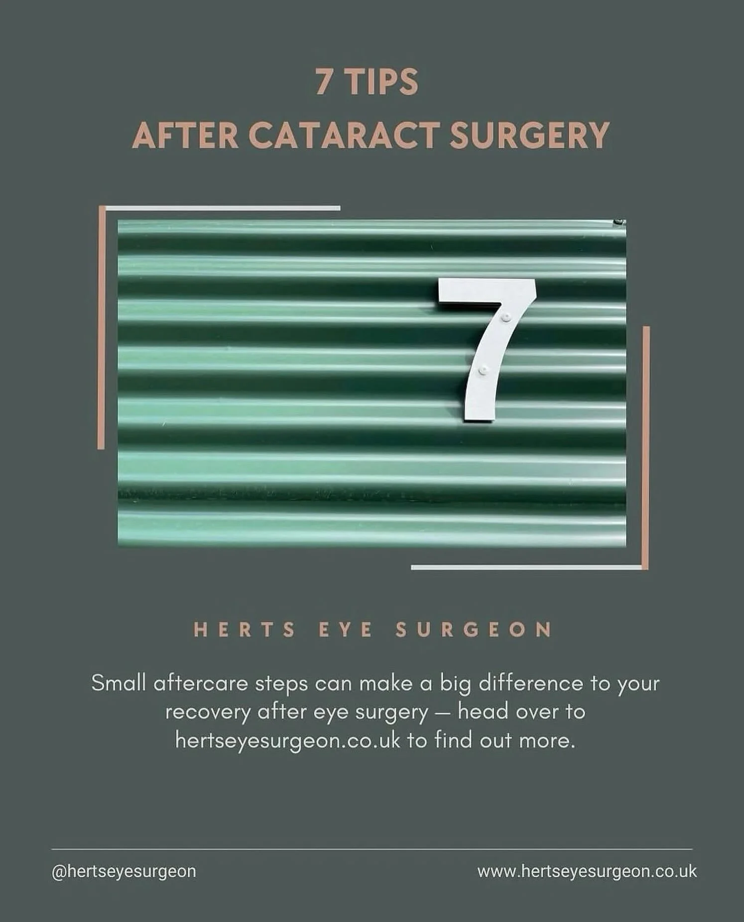 7 Tips After Cataract Surgery 👁️✨

Recovering well after cataract surgery is just as important as the procedure itself. Here are key aftercare tips by our member Venki @hertseyesurgeon to help support healing and protect your vision:

1️⃣ Avoid rubb
