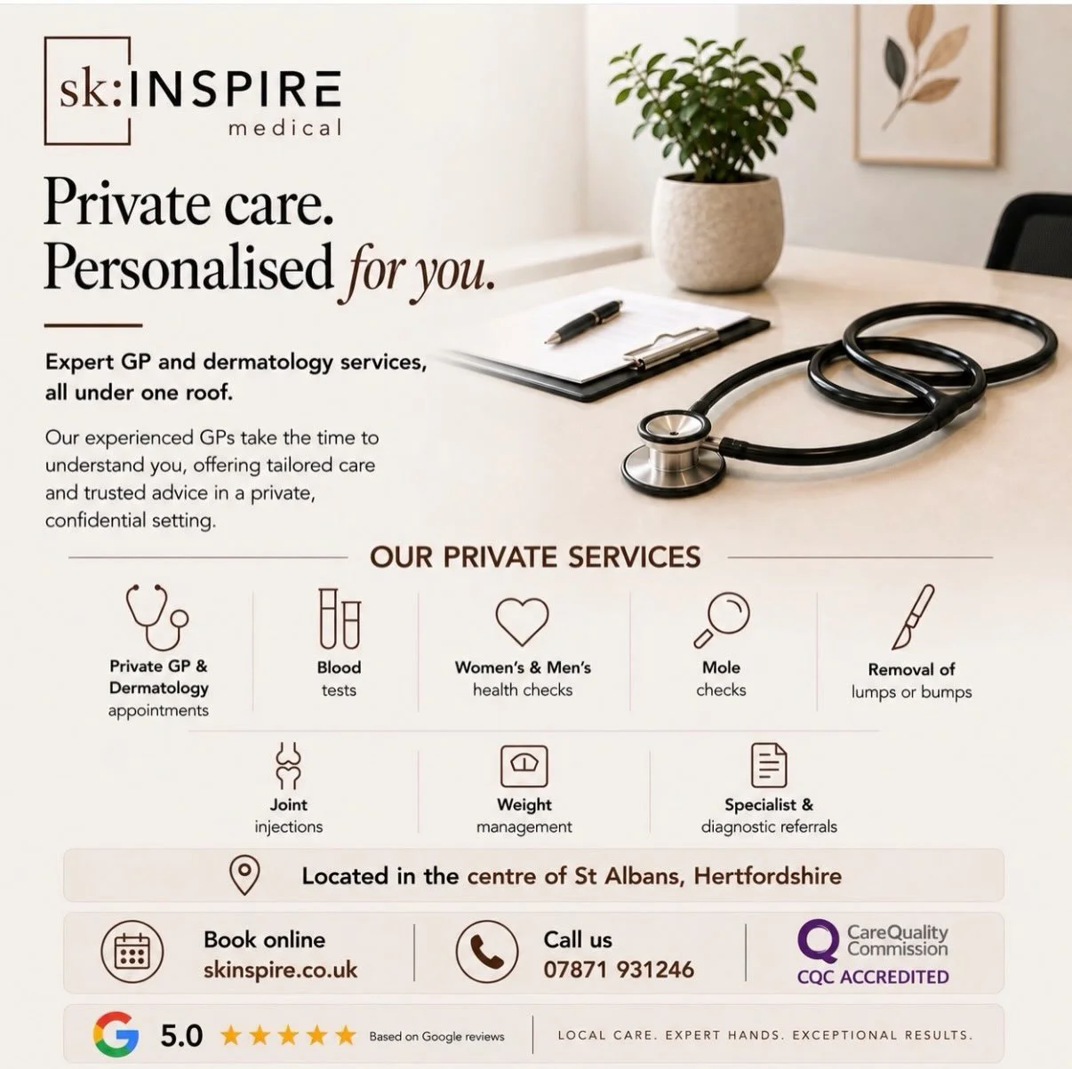 Your healthcare shouldn&rsquo;t feel rushed.
🙏
At our member @skinspire.medical, their experienced GPs take the time to listen, understand your concerns and provide personalised, expert care, without the pressure of a 10-minute appointment.
🫶
From 