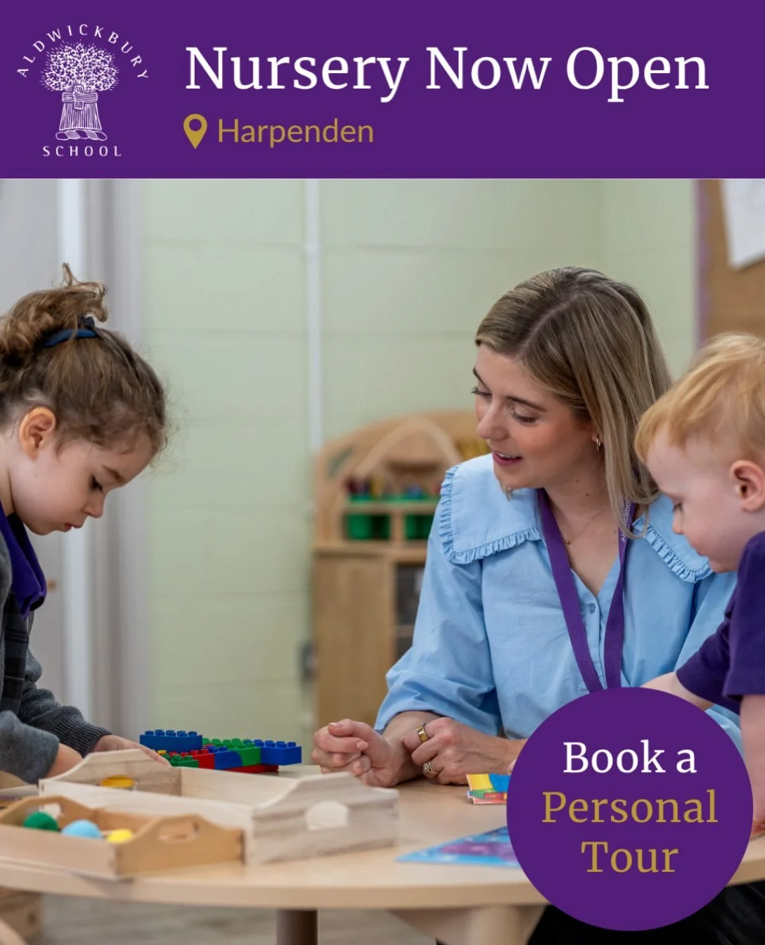 💫 Aldwickbury Nursery is now open 💫

With our member @aldwickburyschool in Harpenden, children learn through a unique blend of child-led play, expert Early Years teaching and specialist lessons in music, drama, PE and swimming.
🖍️
Your child will 