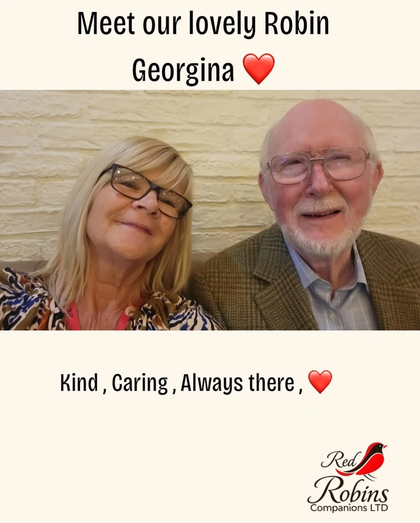 Meet our member @redrobinscompanions and their lovely Robin, Georgina 
🐦
How would @redrobinscompanions describe Georgina? Kind, caring, funny, practical and someone with the biggest heart. Nothing gets left undone! If an appointment needs arranging