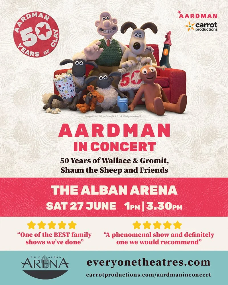 st albans wallace and gromit alban arena hertfordshire