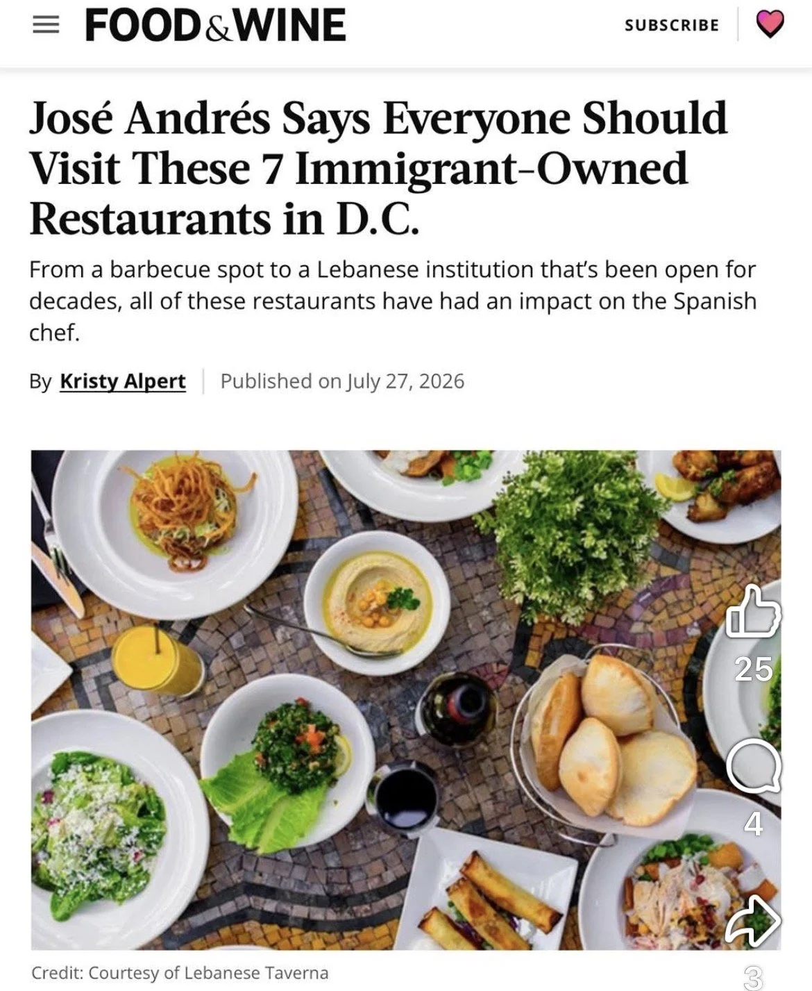 José Andrés &amp; Lebanese Taverna