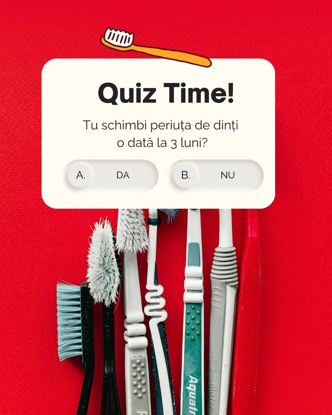 Tu c&acirc;nd ți-ai schimbat ultima dată periuța de dinți?

Spune-ne &icirc;n comentarii: tu respecți regula celor 3 luni? 👇🦷

#stomdas #clinicadentara #sfaturidentare #periutadedinti #Bacau #clinicastomatologica #stomatologia #dintisanatosi #zambe