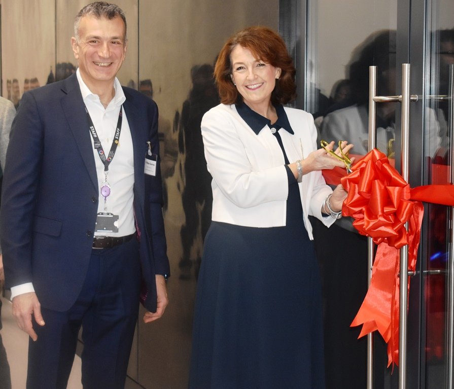 1Dr Nikos Savvas and Jo Chrchill MP at the opening of the XR Lab.JPG