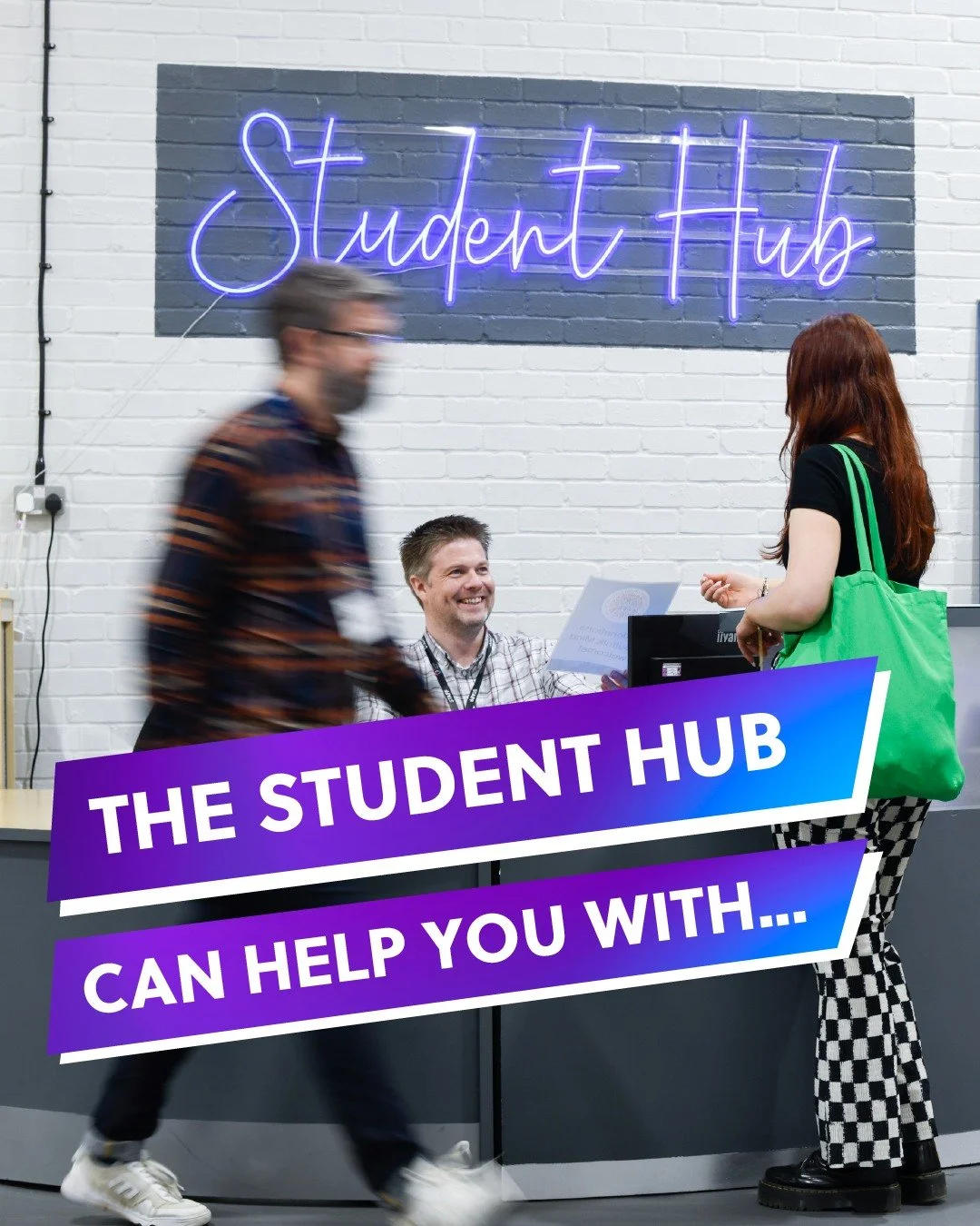 Your one-stop spot for student support 💙

The Student Hub is here to help with everything from pastoral care and fees to timetables, policies, and enrolment.

Find out more about our Student Hub and other support you can receive while studying with 