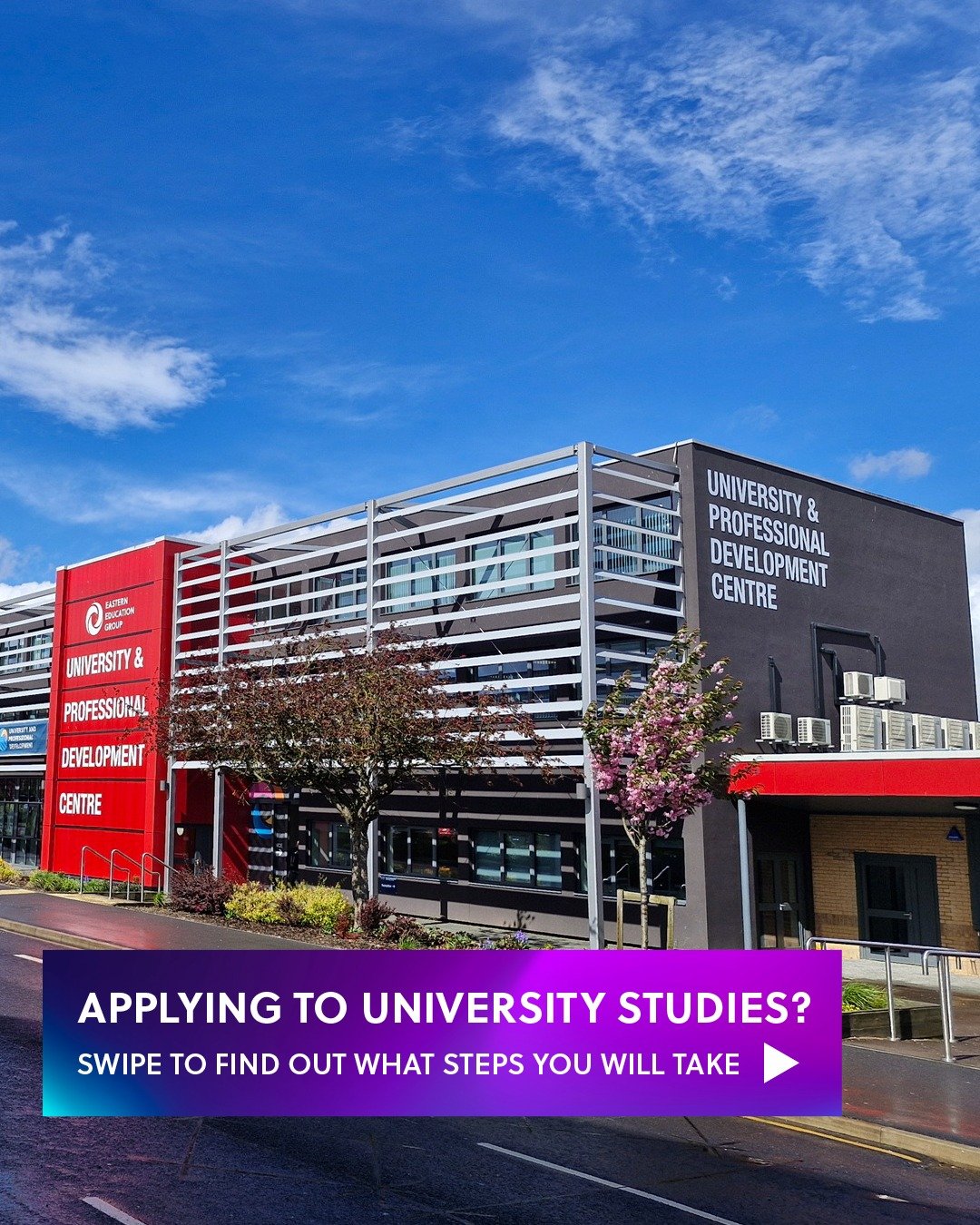 Applying to University Studies? Here&rsquo;s a quick guide to help you navigate the UCAS application process. Explore our degree programmes and start your application via UCAS!

Are you currently studying with the Eastern Education Group? You could r