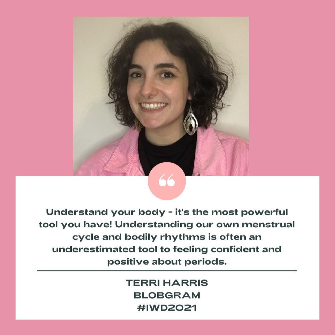 #InternationalWomensDay is tomorrow! Terri from @blob.gram had these inspirational words to share for the next generations of menstrual activists in the run up to the big day!

#IWD2021 #ChooseToChallenge